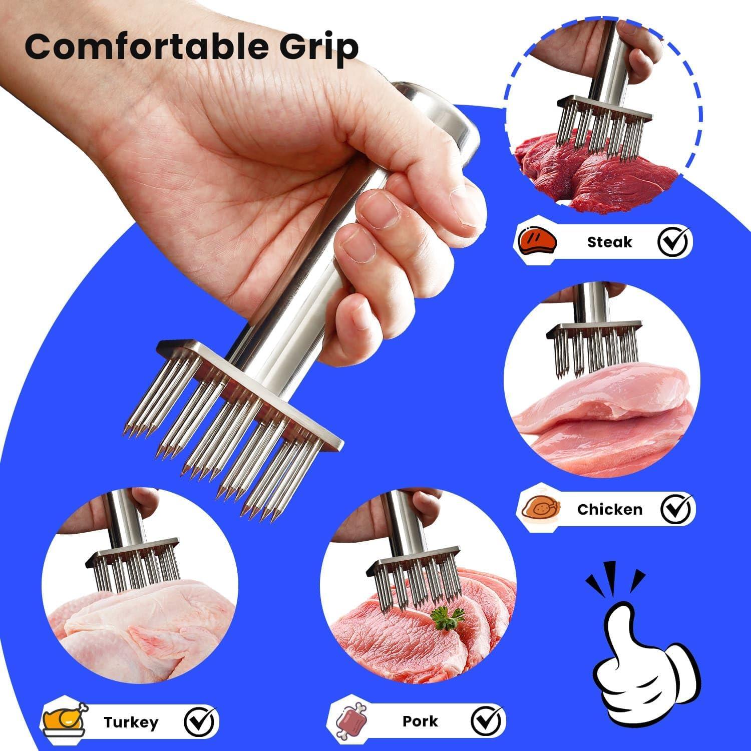 Ablandador de Carne Aihomo Acero Inoxidable 304 18 Agujas