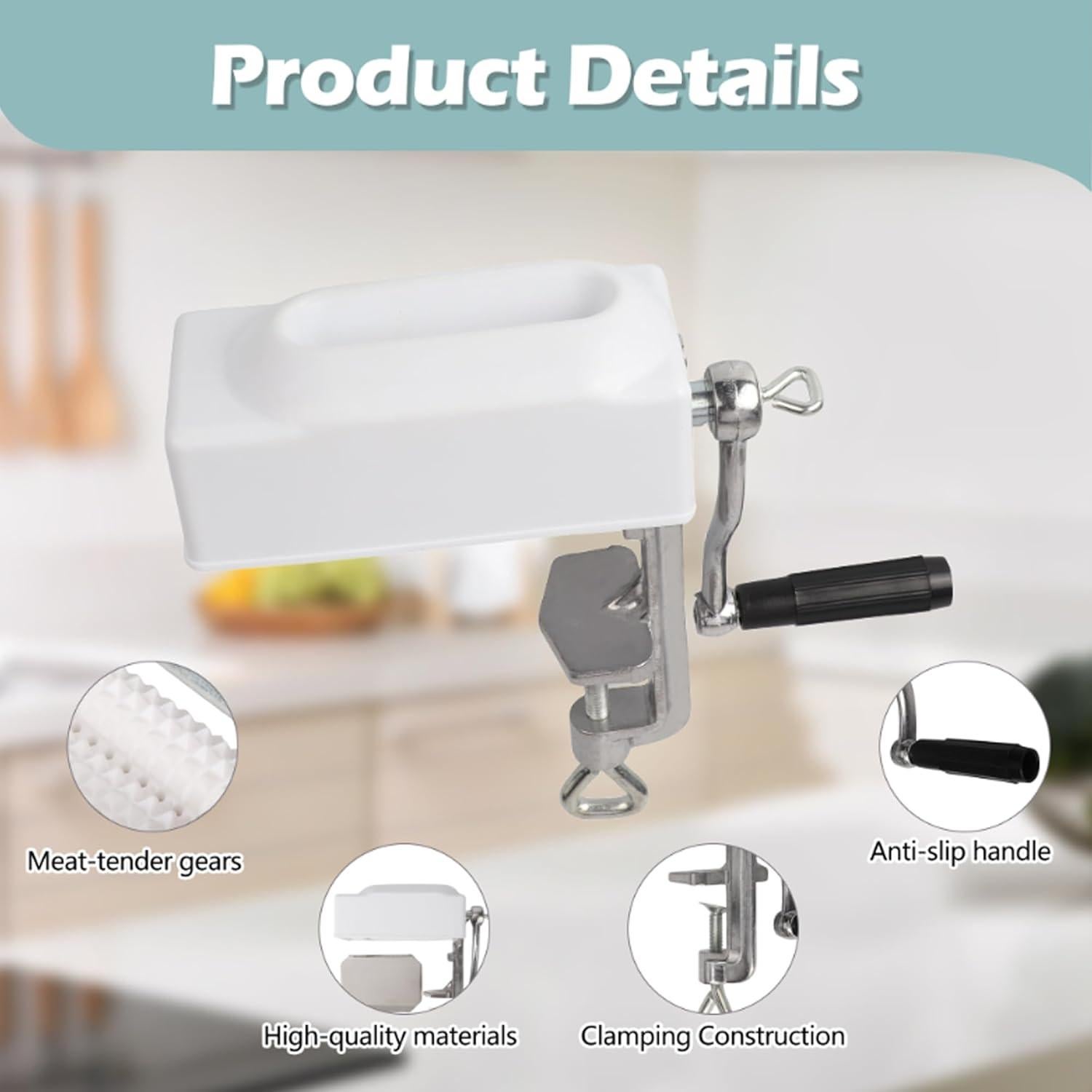 Ablandador de Carne Manual Awagas, Aluminio, 1.64 kg