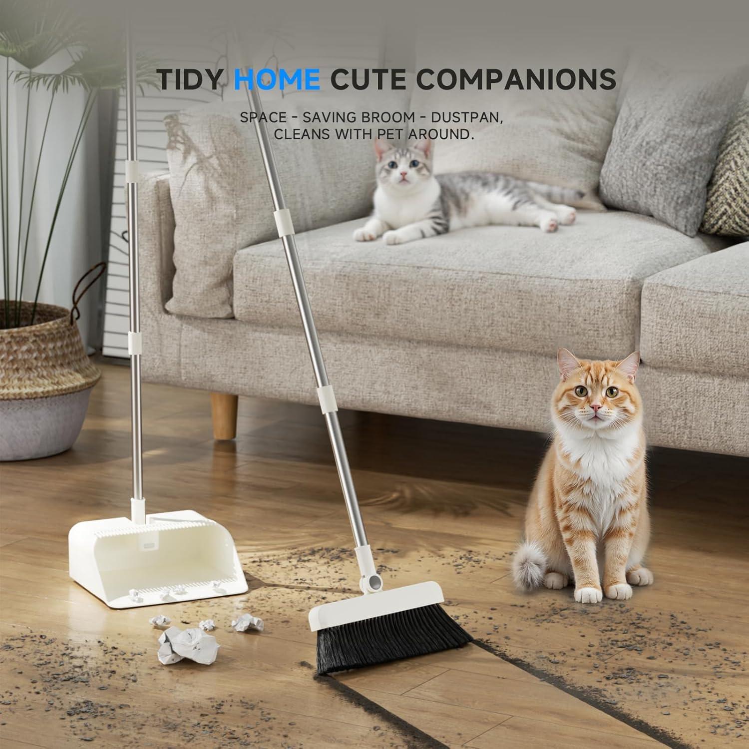 Juego de Escoba y Recogedor HACHWAIZZ con Limpiador 3 en 1