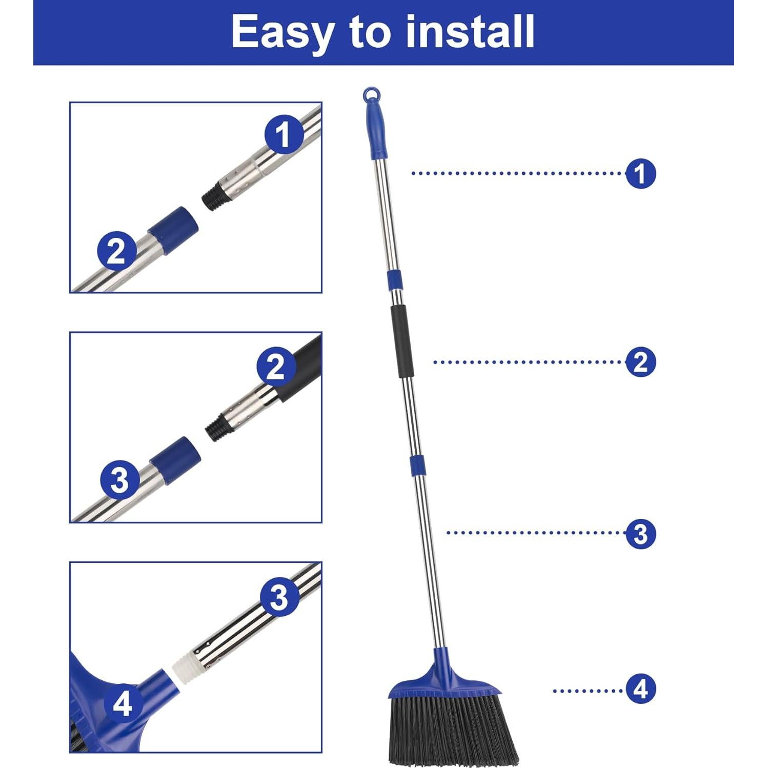 Escoba Angular KeFanta 2 Pack Alta Resistencia 134.62 cm