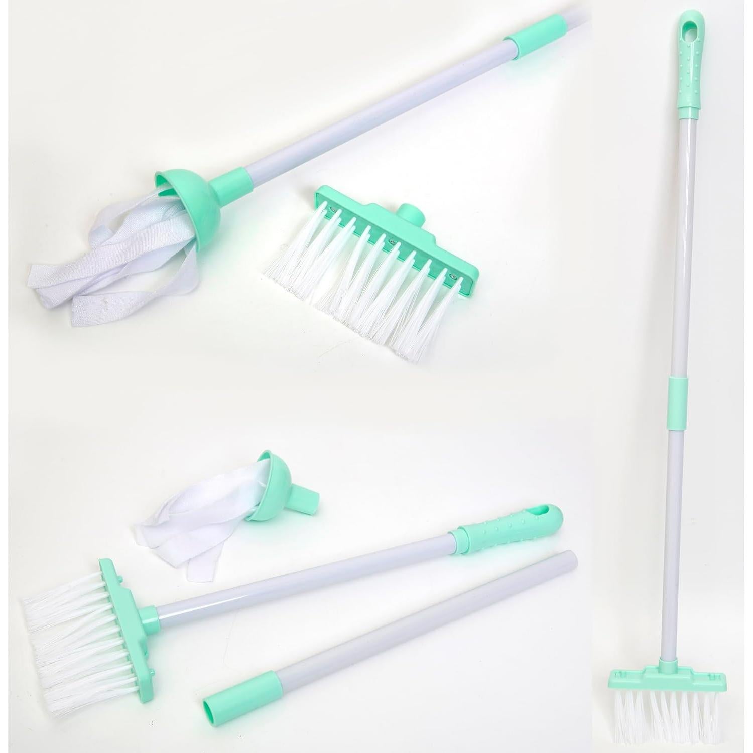 Juego de Limpieza 8 Piezas Boley - Escoba, Mopa, Aspiradora