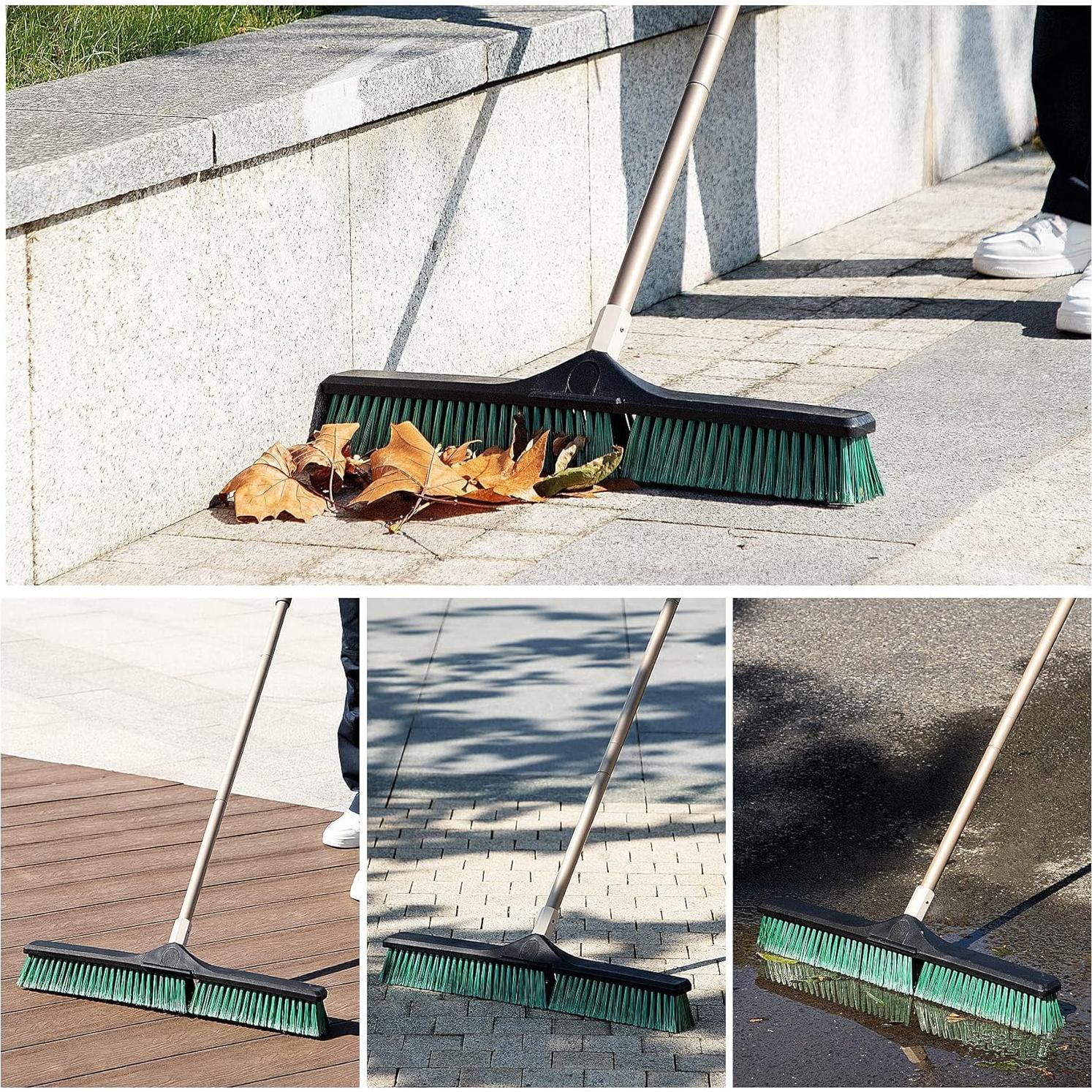 Escoba de Empuje Eyliden 61 cm Alta Resistencia Verde