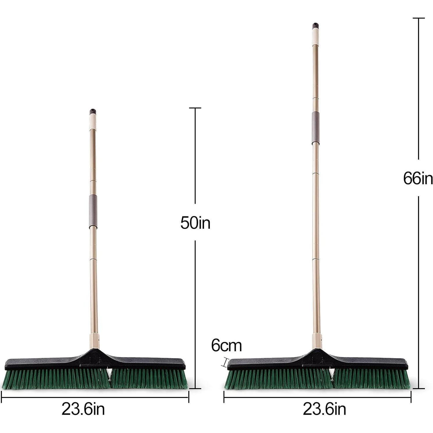 Escoba de Empuje Eyliden 61 cm Alta Resistencia Verde