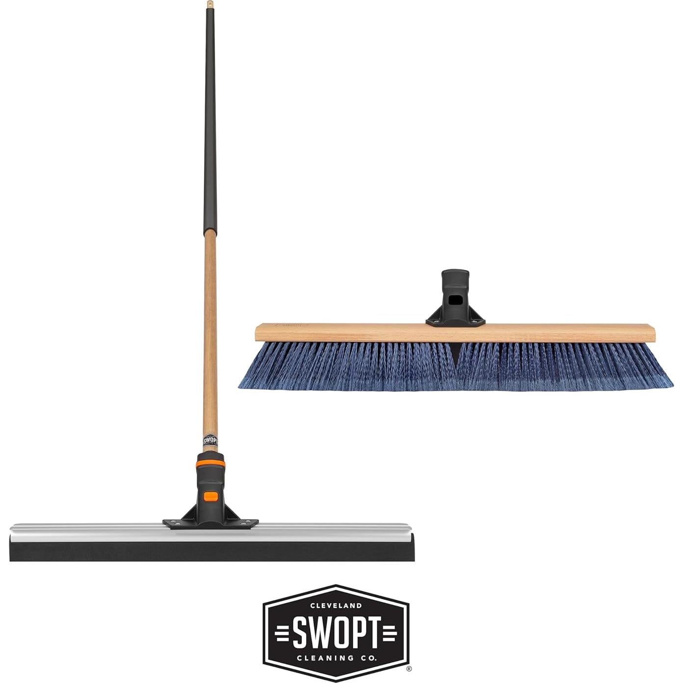 Limpiador de Suelos SWOPT 60 cm + Mango de Madera 150 cm