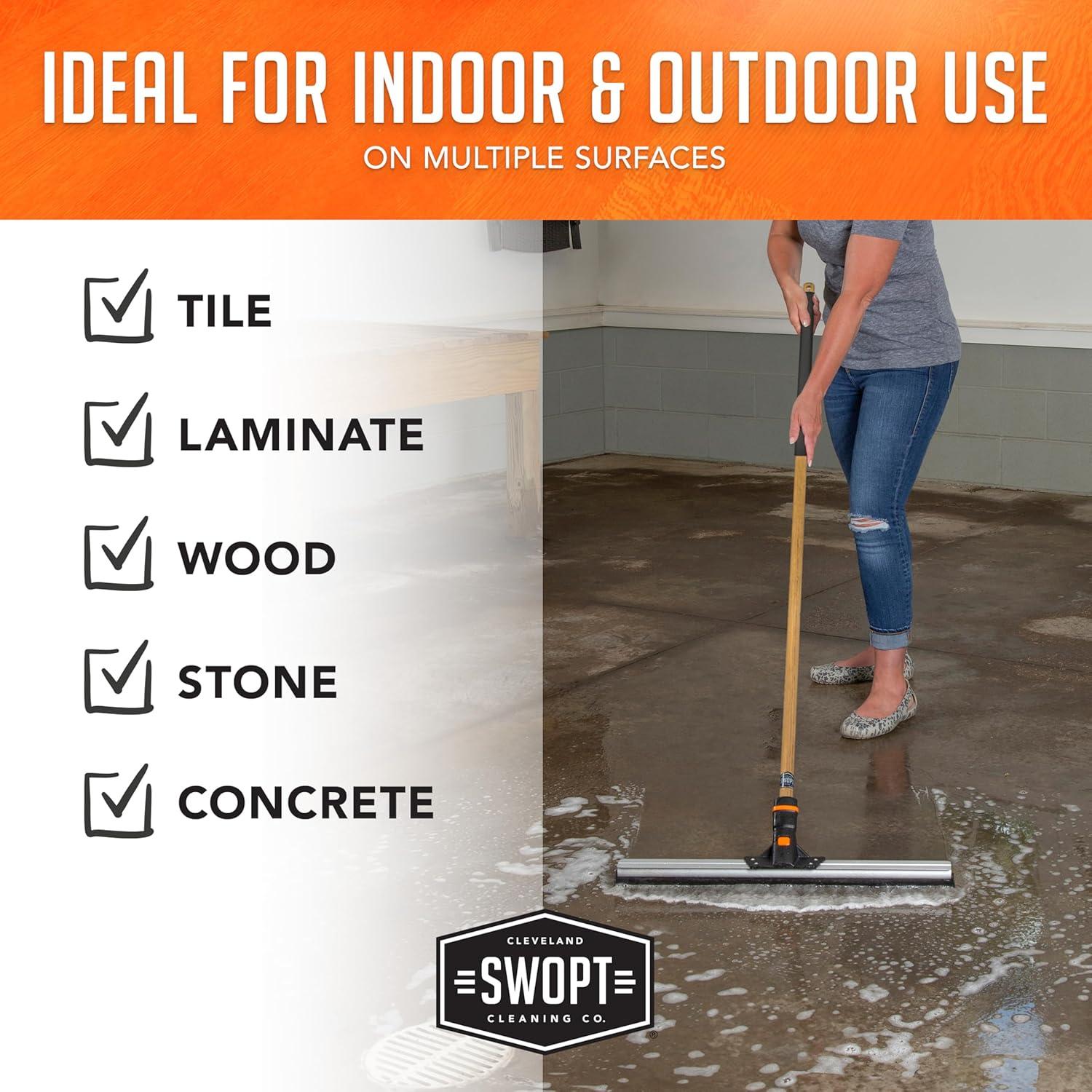 Limpiador de Suelos SWOPT 60 cm + Mango de Madera 150 cm