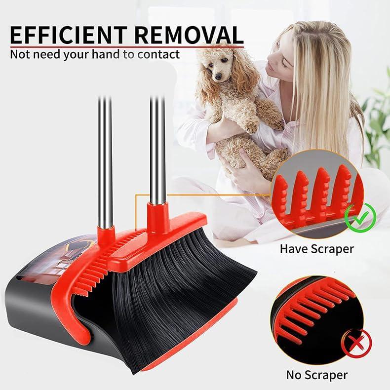 Escoba y Recogedor DJDTDTY con Mango Telescópico 2 Piezas