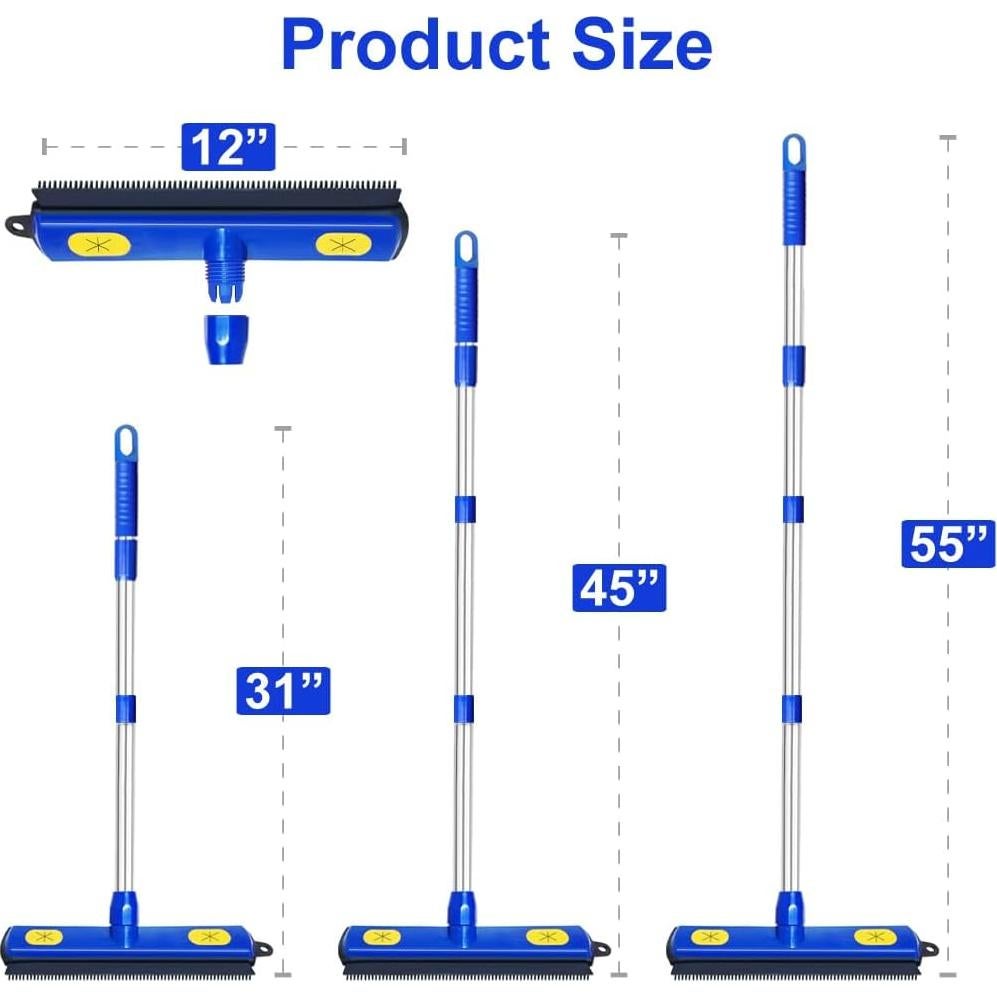 Escoba Quitapelos AODOZO con Mango Telescópico 147 cm