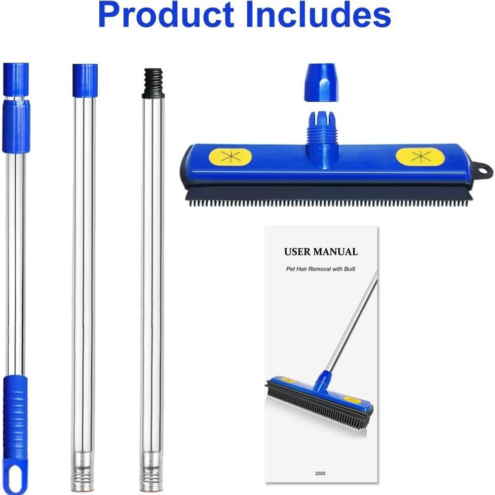 Escoba Quitapelos AODOZO con Mango Telescópico 147 cm