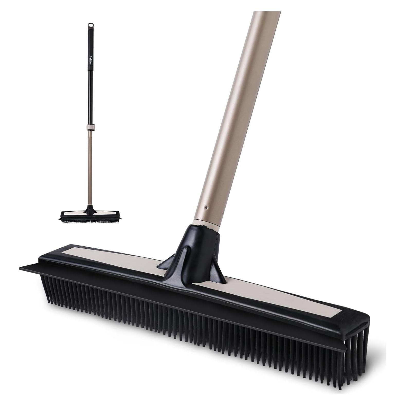 Rastrillo de Alfombra Eyliden 2 en 1 con Mango Telescópico 137 cm