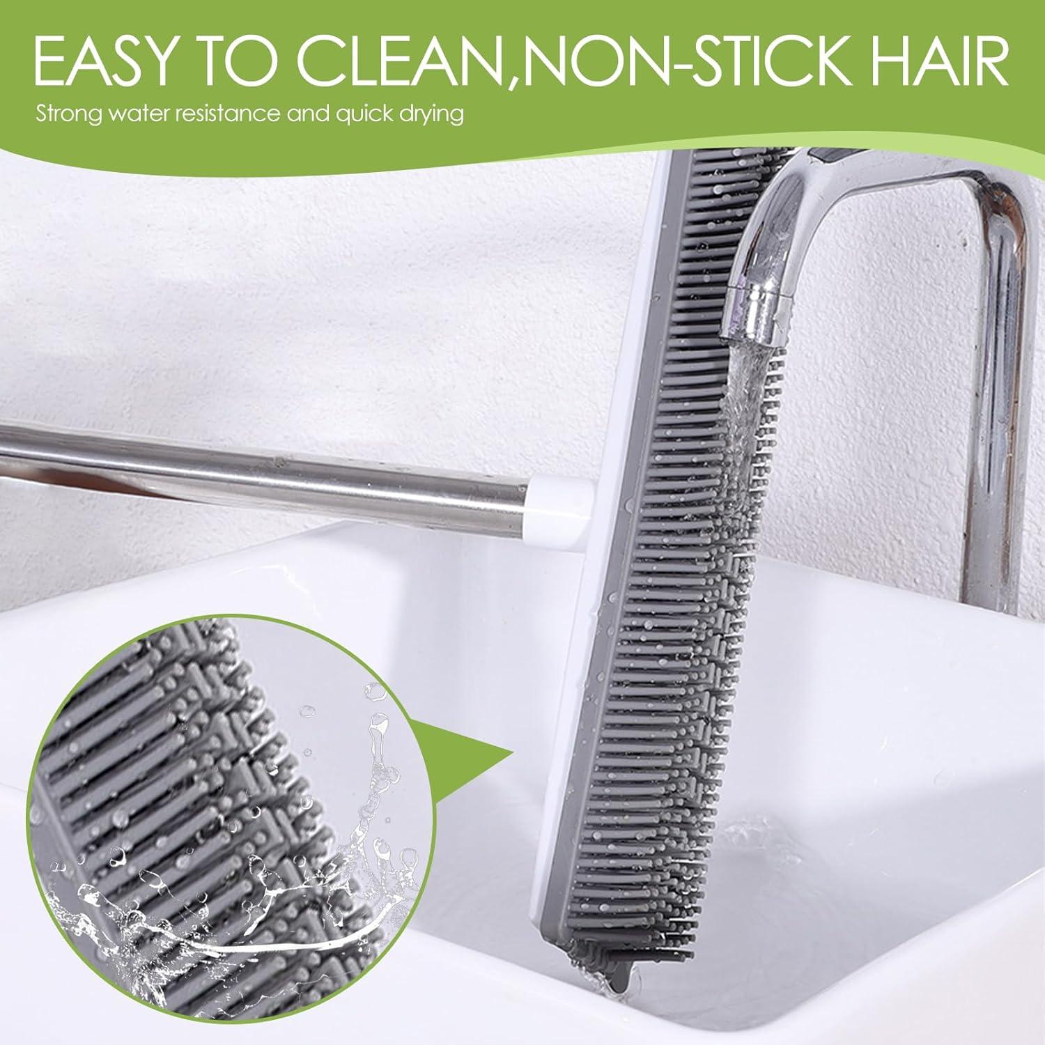 Escoba de Goma Broomwiz para Pelo de Mascota con Mango Ajustable