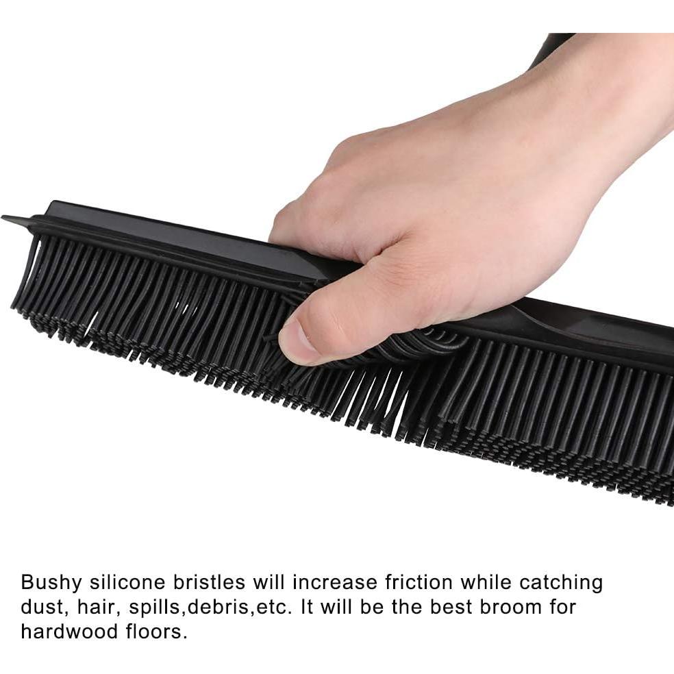 Escoba de goma GLOYY para pelo de mascotas, ajustable 30-140 cm