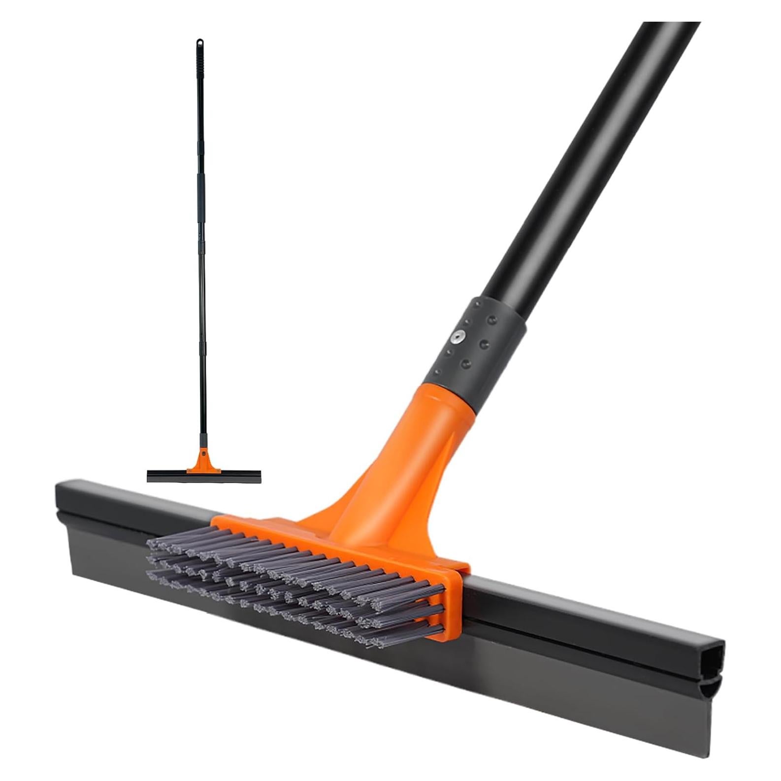 Raspador de Piso de Goma SOBONNE 40.64 cm con Mango de 157.48 cm