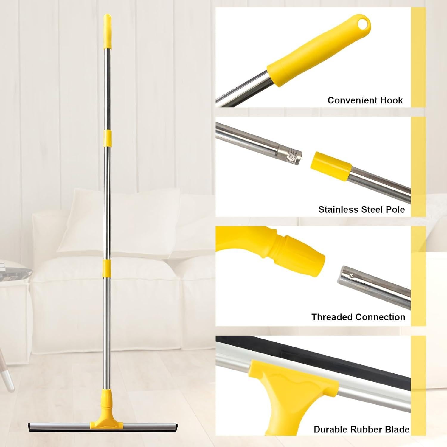 Limpiador de Suelos Profesional Loulicia 43.6 cm con Mango Ajustable