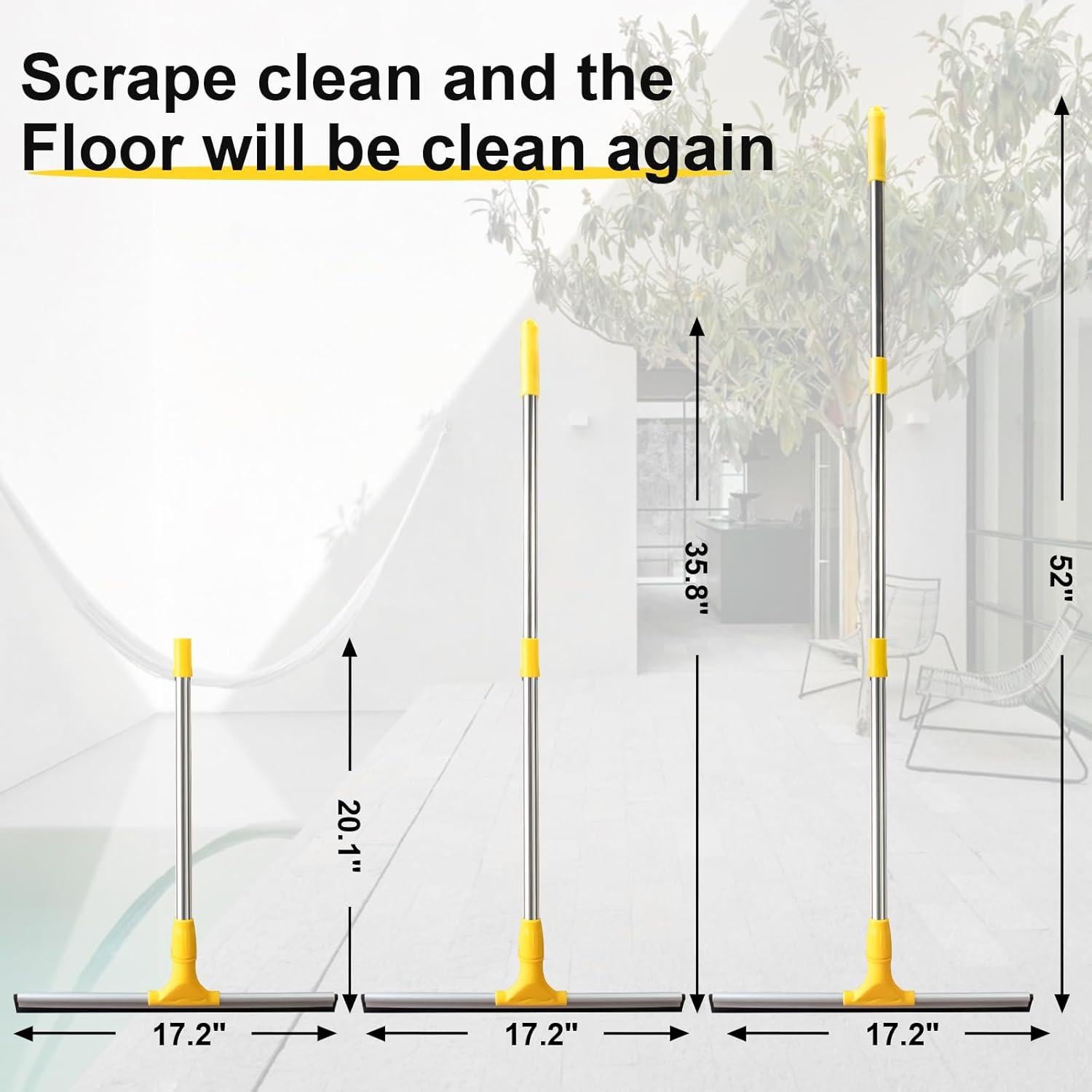 Limpiador de Suelos Profesional Loulicia 43.6 cm con Mango Ajustable