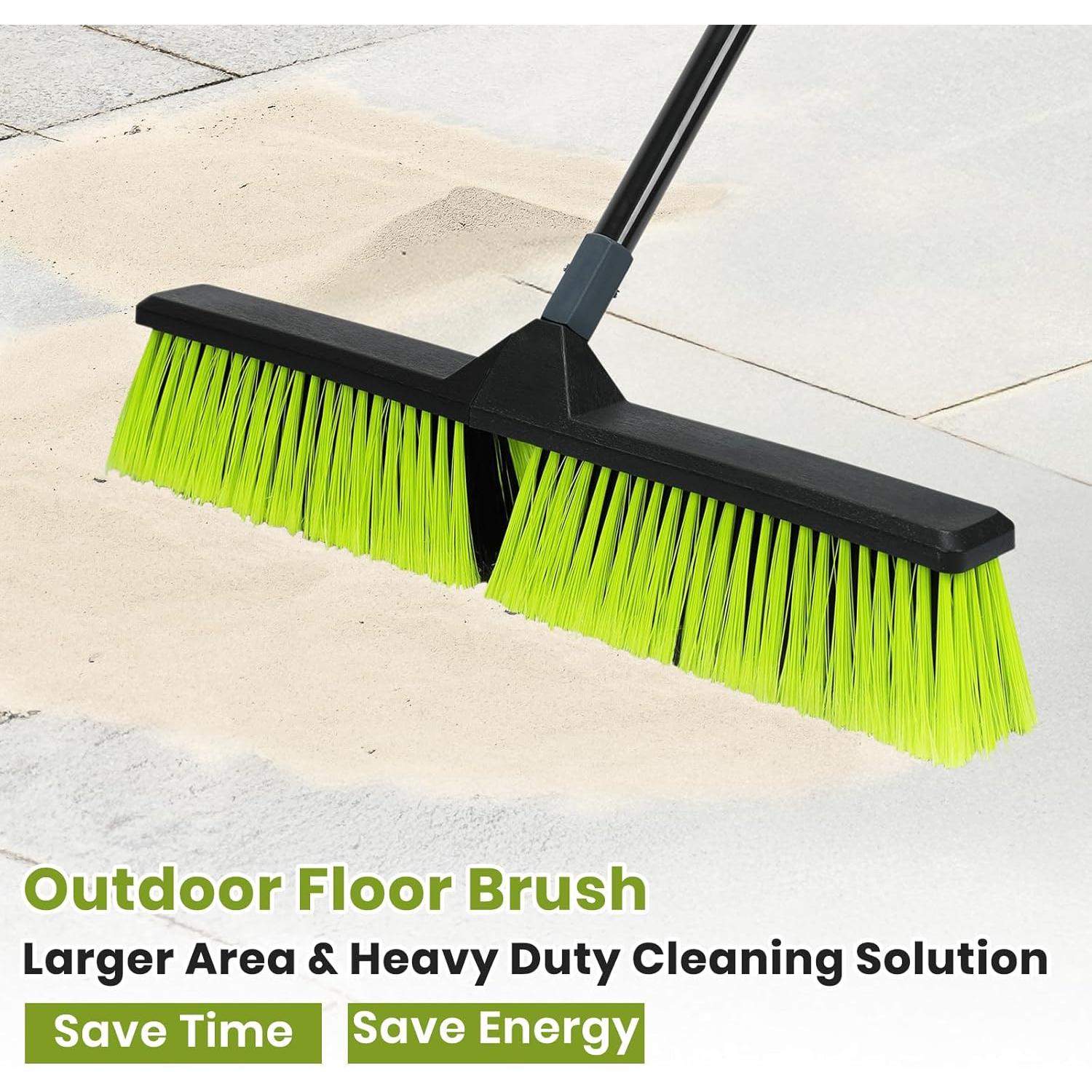 Escoba de Empuje KalTell 61 cm con Mango de 160 cm para Exteriores