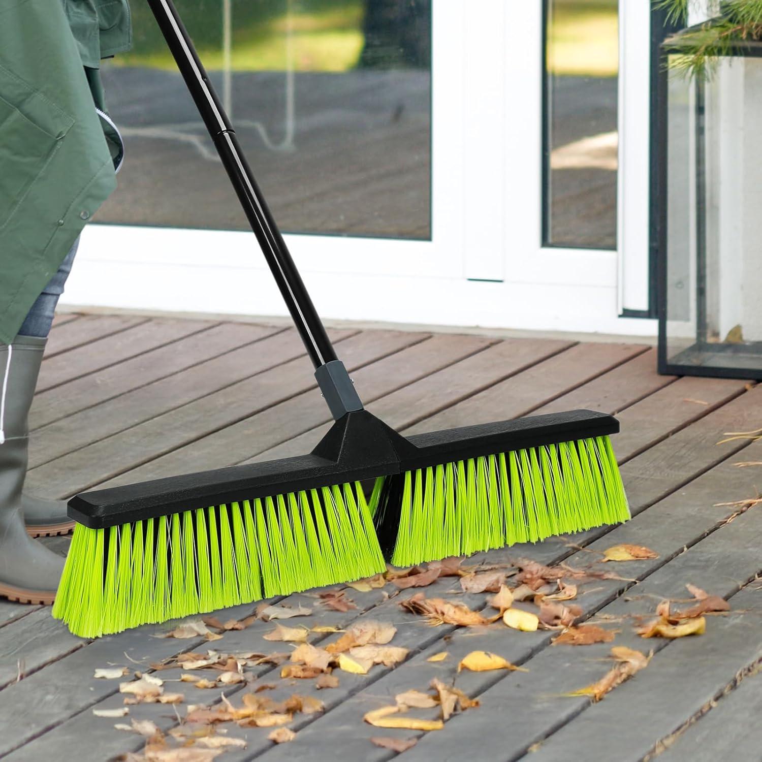 Escoba de Empuje KalTell 61 cm con Mango de 160 cm para Exteriores