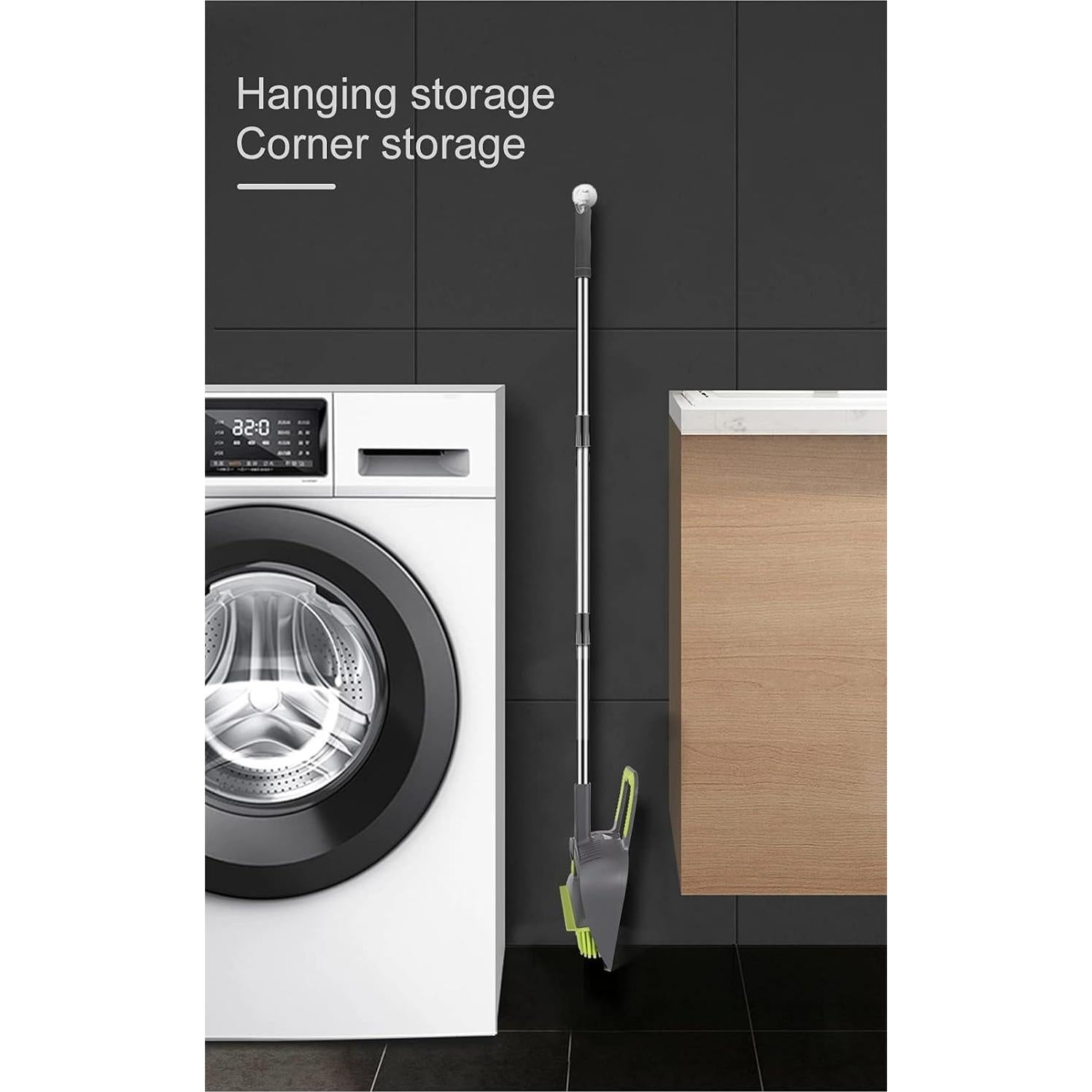 Juego de escoba ajustable Hagllkrl Songte 0002 con recogedor