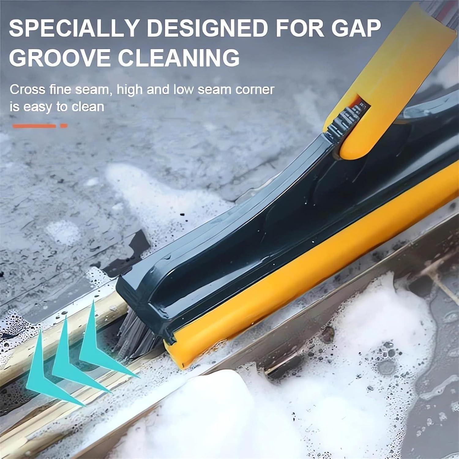 Cepillo de limpieza 2 en 1 Webahow con raspador y cerdas en V