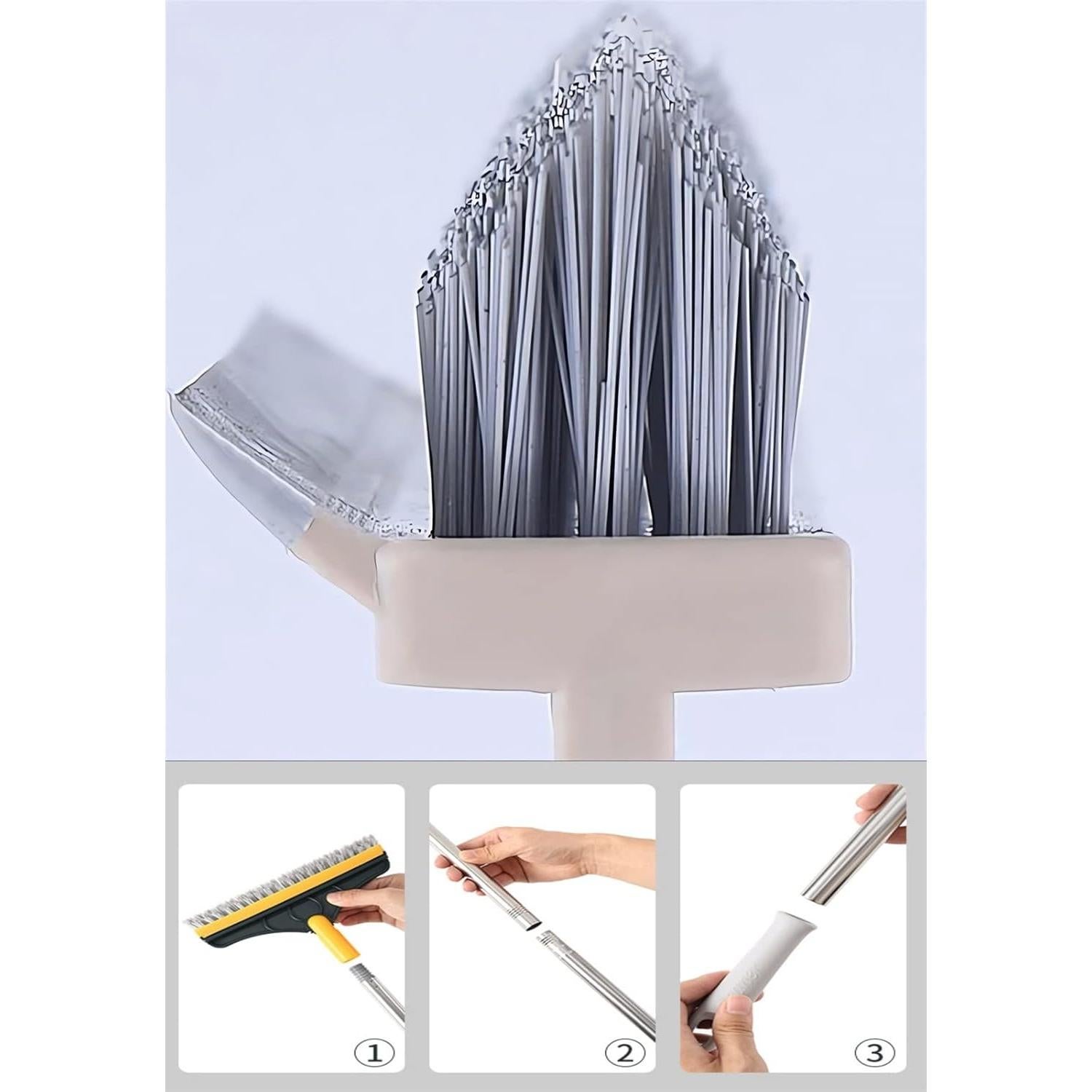 Cepillo de limpieza 2 en 1 Webahow con raspador y cerdas en V