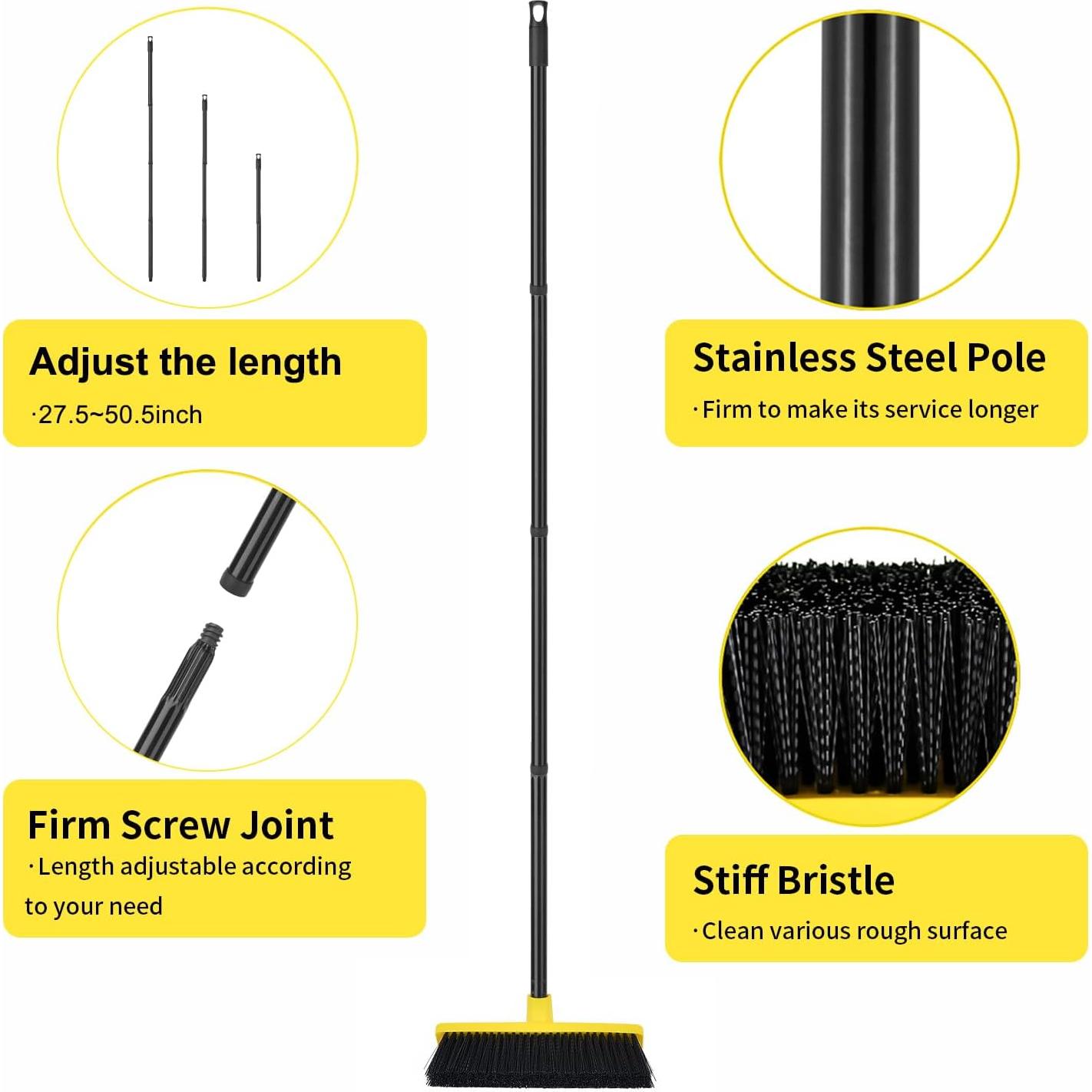 Escoba de Empuje TreeLen 30 cm Cerdas Rígidas 127 cm