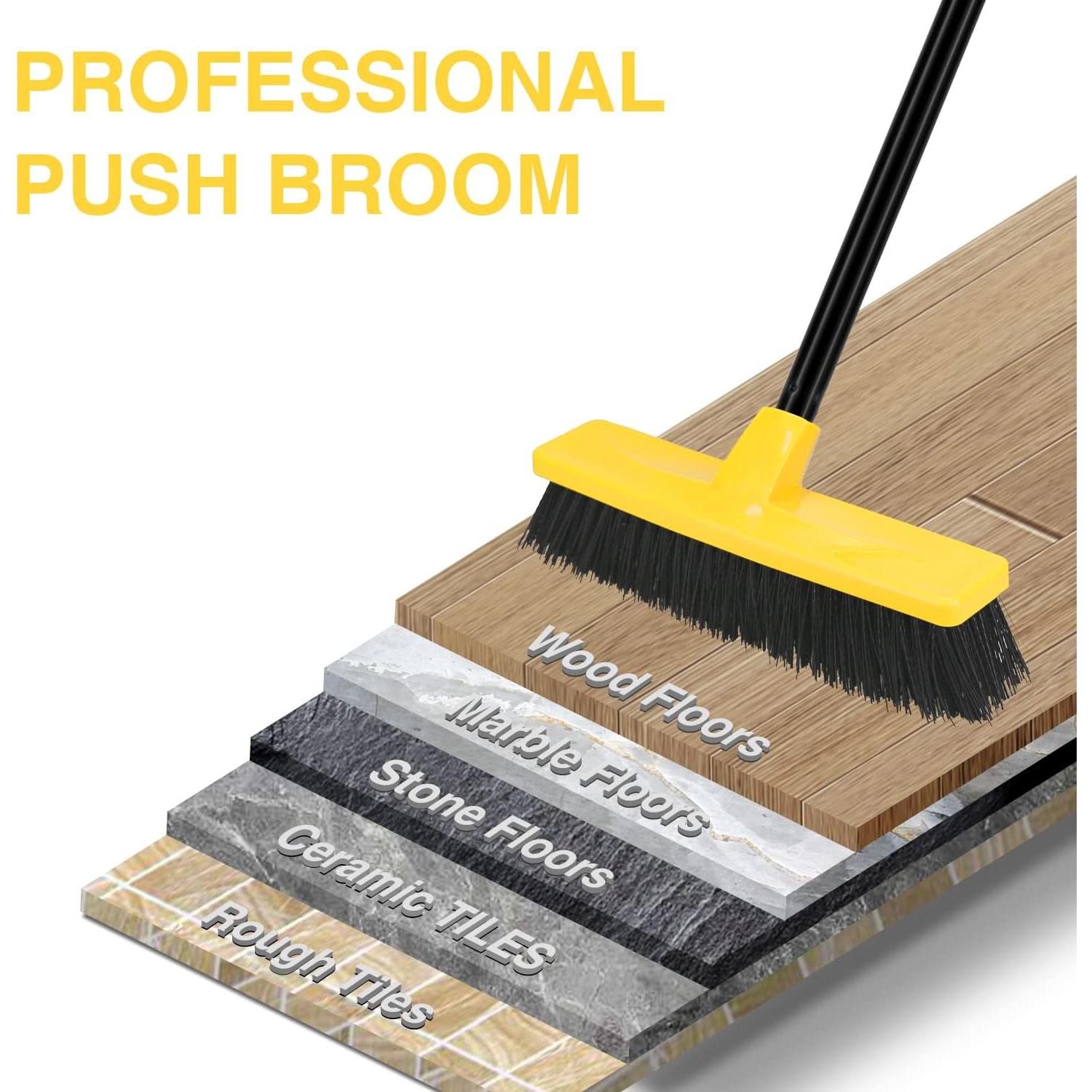 Escoba de Empuje TreeLen 30 cm Cerdas Rígidas 127 cm