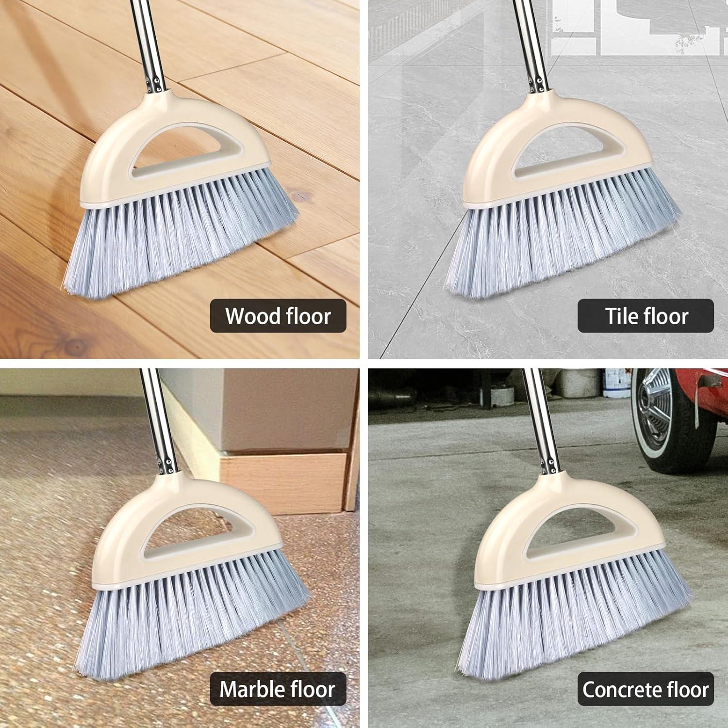 Escoba de Ángulo BAOYINGTE Rosa Claro 149.86 cm para Pisos Duro