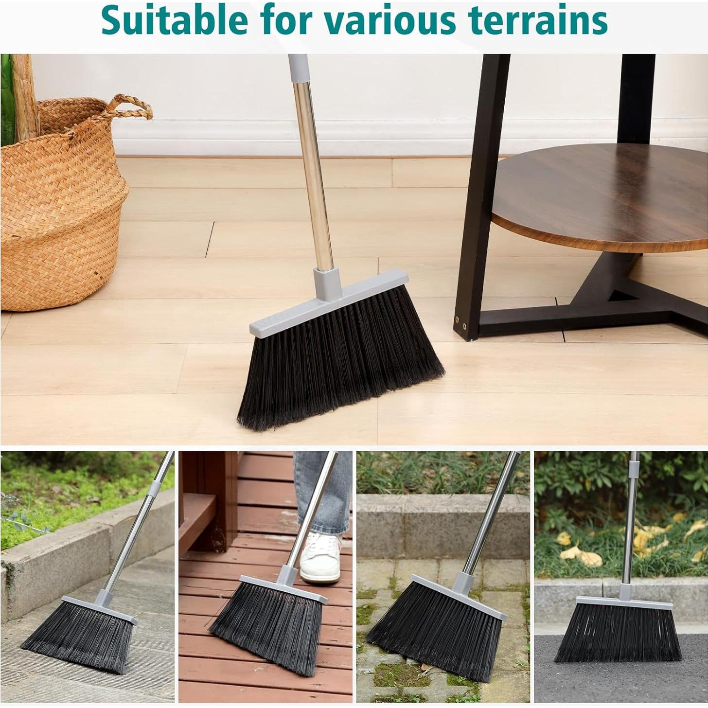 Escoba de Uso Pesado PBHEPJ con Mango de Acero 152 cm