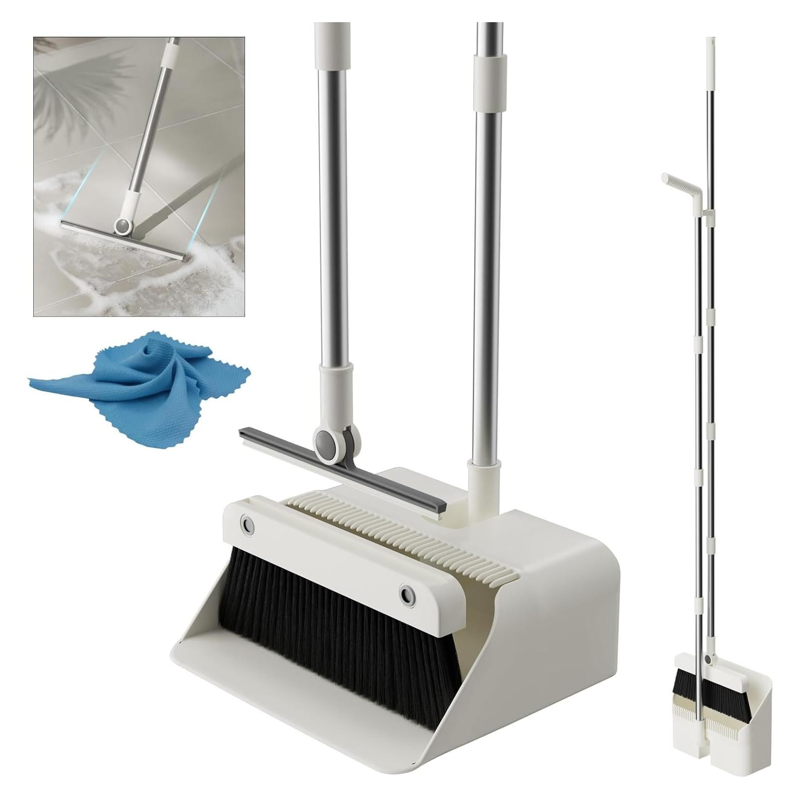 Juego de Escoba y Recogedor HACHWAIZZ con Paño Azul 3 en 1