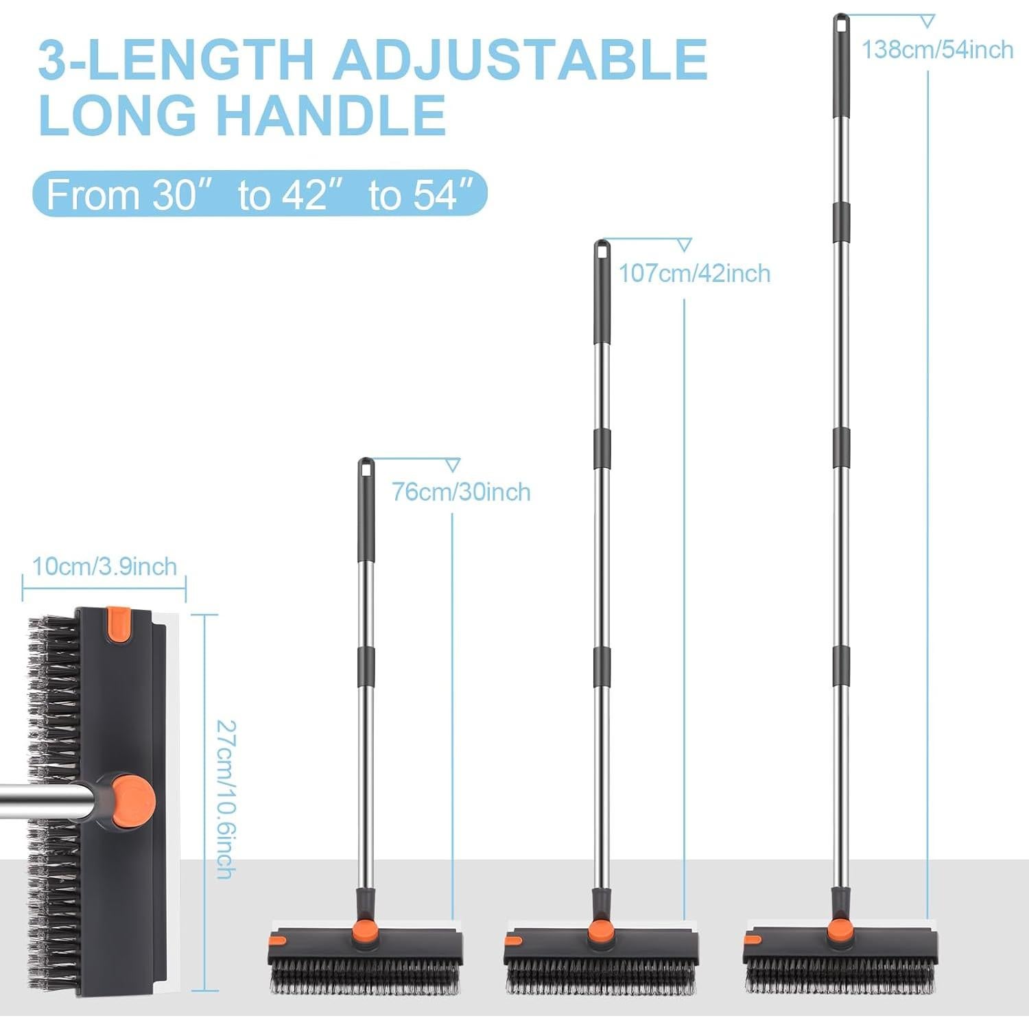 Cepillo de Suelo 4 en 1 Hiitytin con Mango Extensible 137 cm