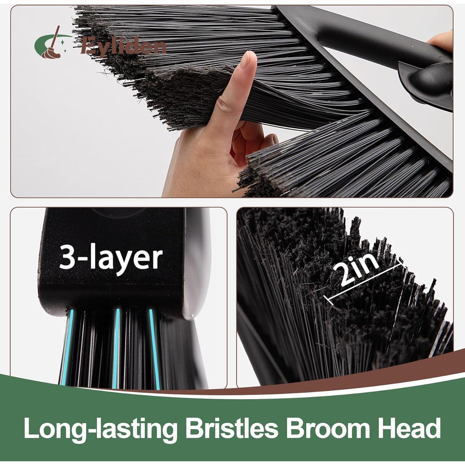 Escoba Eyliden en Ángulo con Mango Largo 146 cm - Multiuso