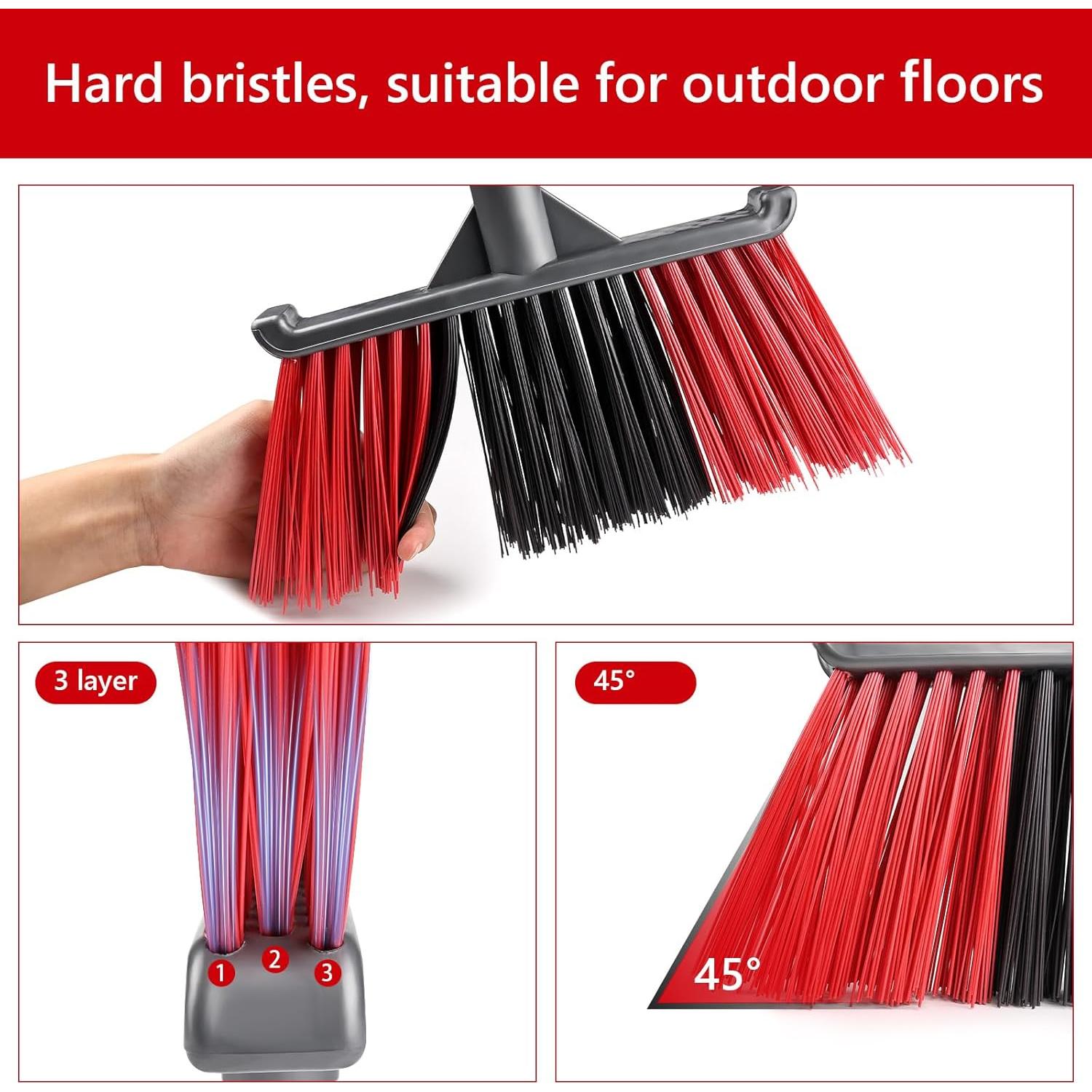 Escoba Exterior Zthluyc 158 cm para Patio y Garaje