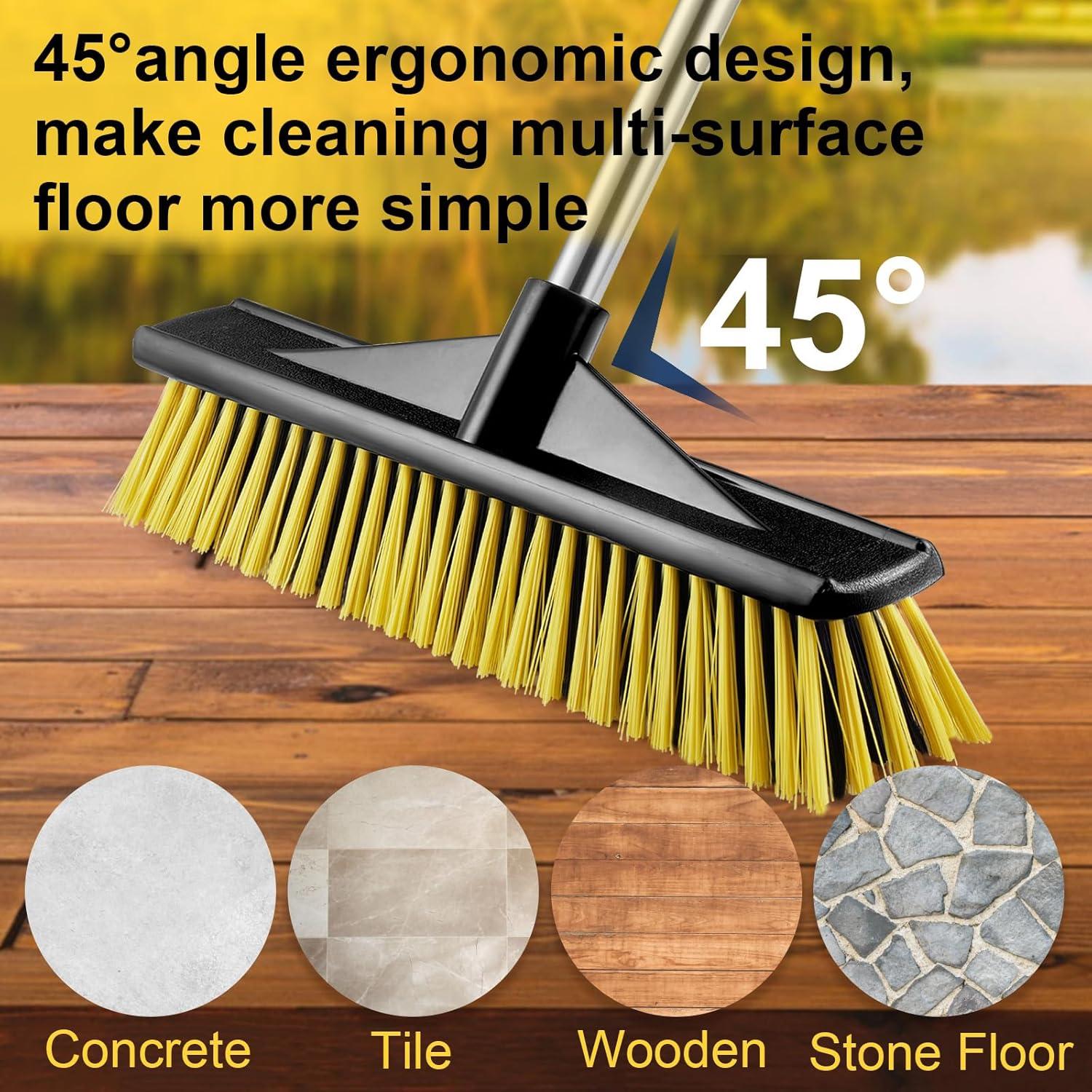 Escoba de Empuje LAWFYMORI 40.64 cm con Mango Ajustable 149.86 cm