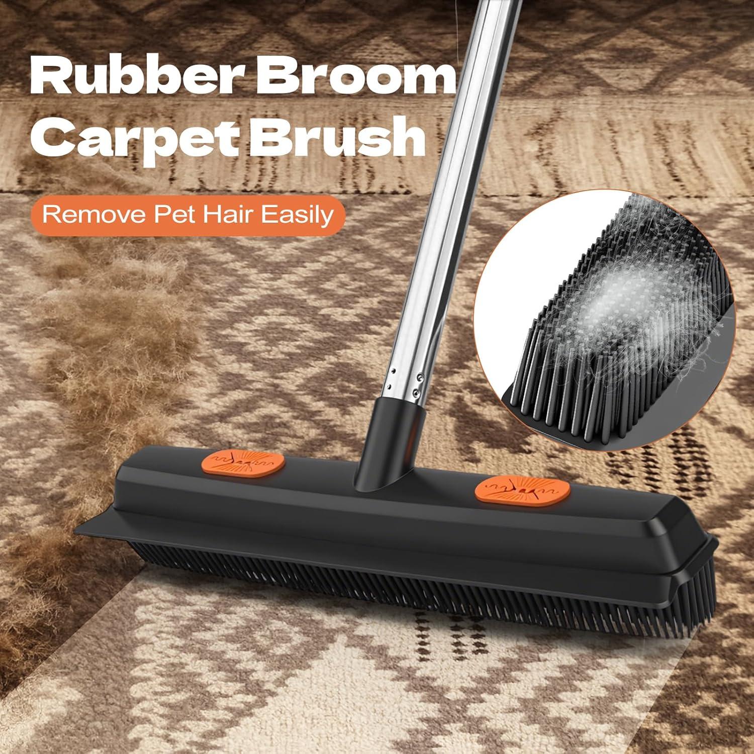 Escoba de goma FUUNSOO FUN-28 para pelo de mascotas 132 cm