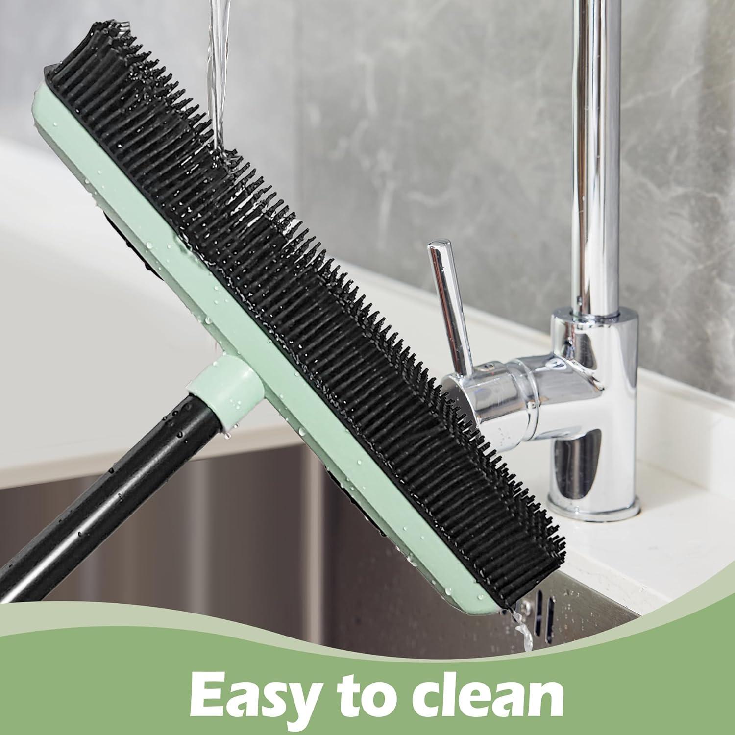 Escoba de goma DALIPER con escobilla para pelo de mascotas