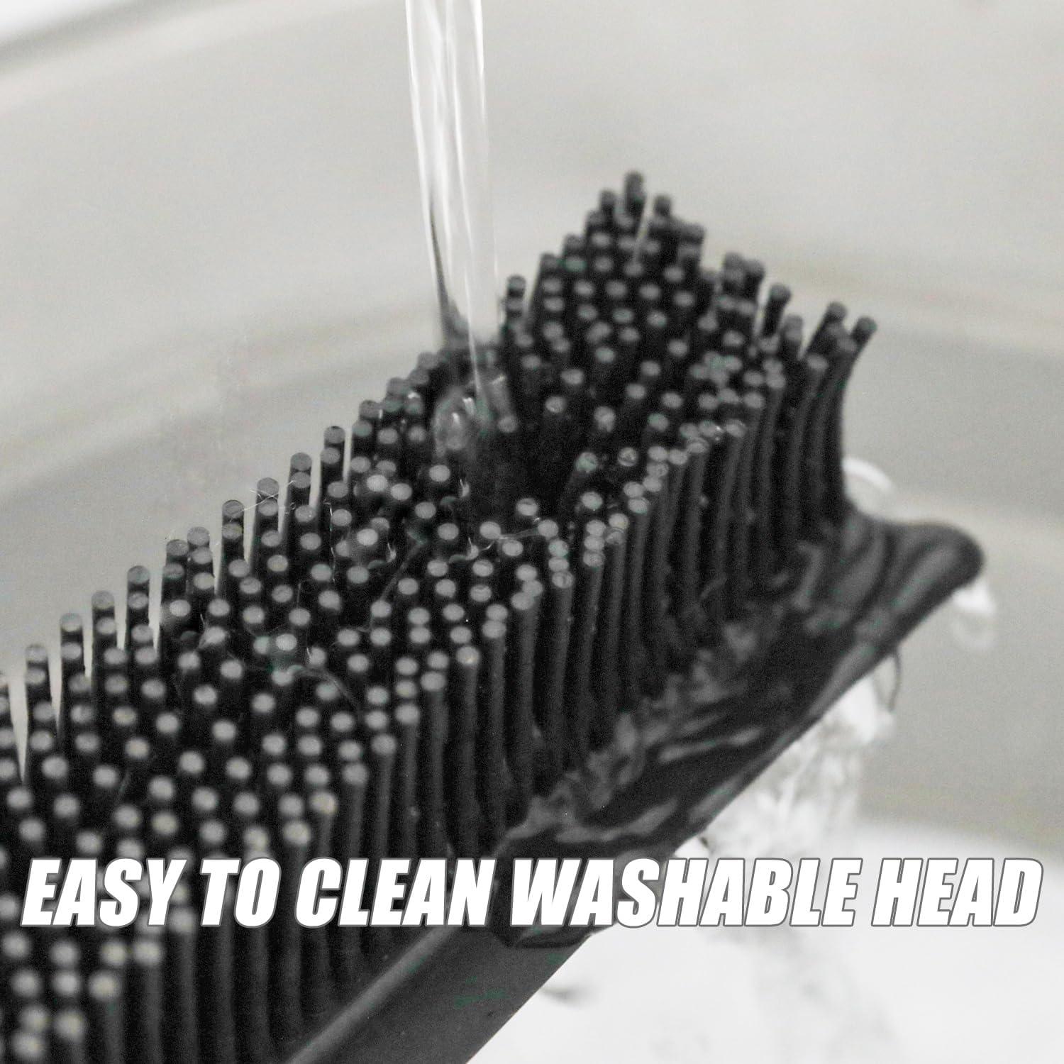 Juego de Escoba de Goma y Recogedor CHANHOO para Pelo de Mascota