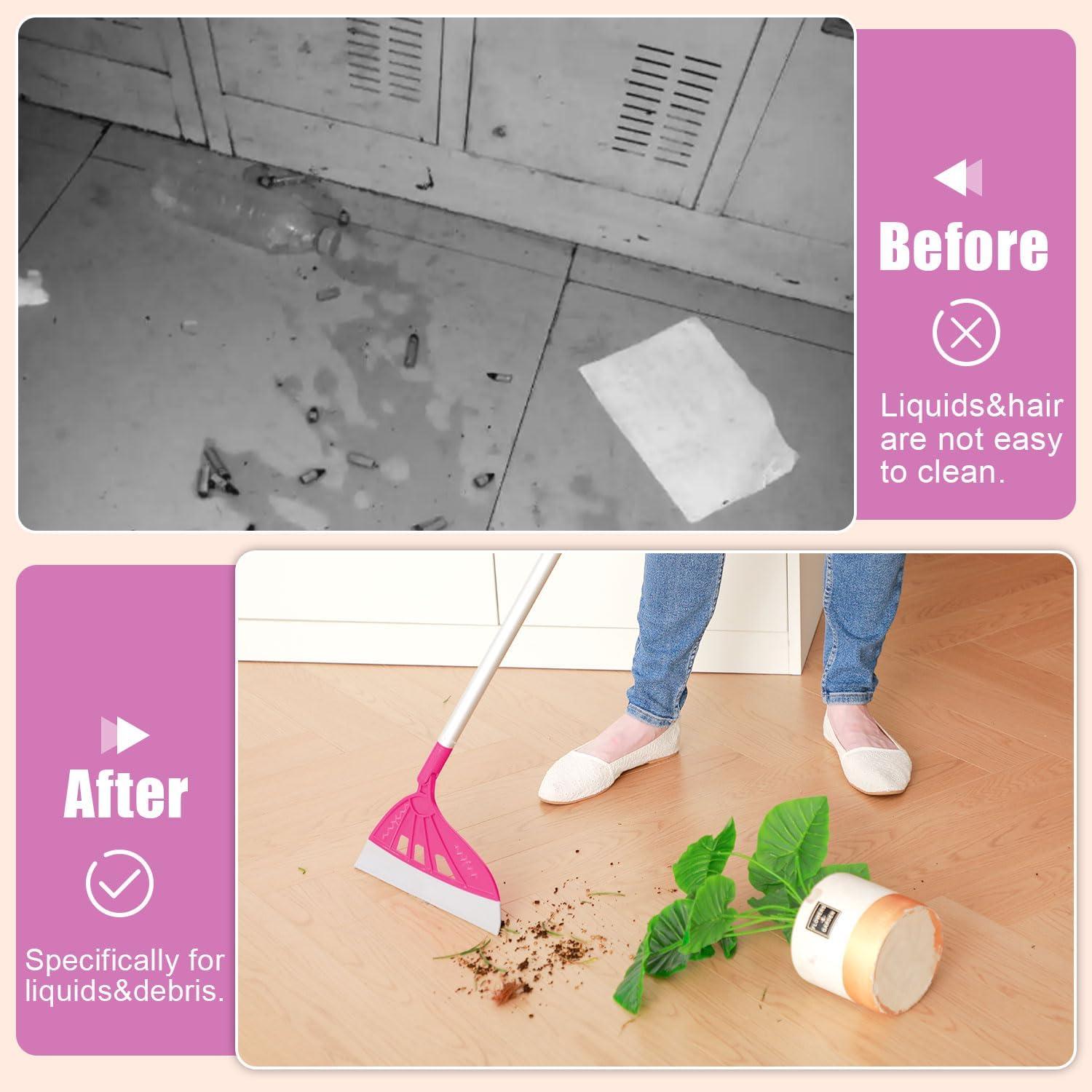 Cepillo Limpiador de Juntas UNCLE ROCK con Escoba Mágica Rosa