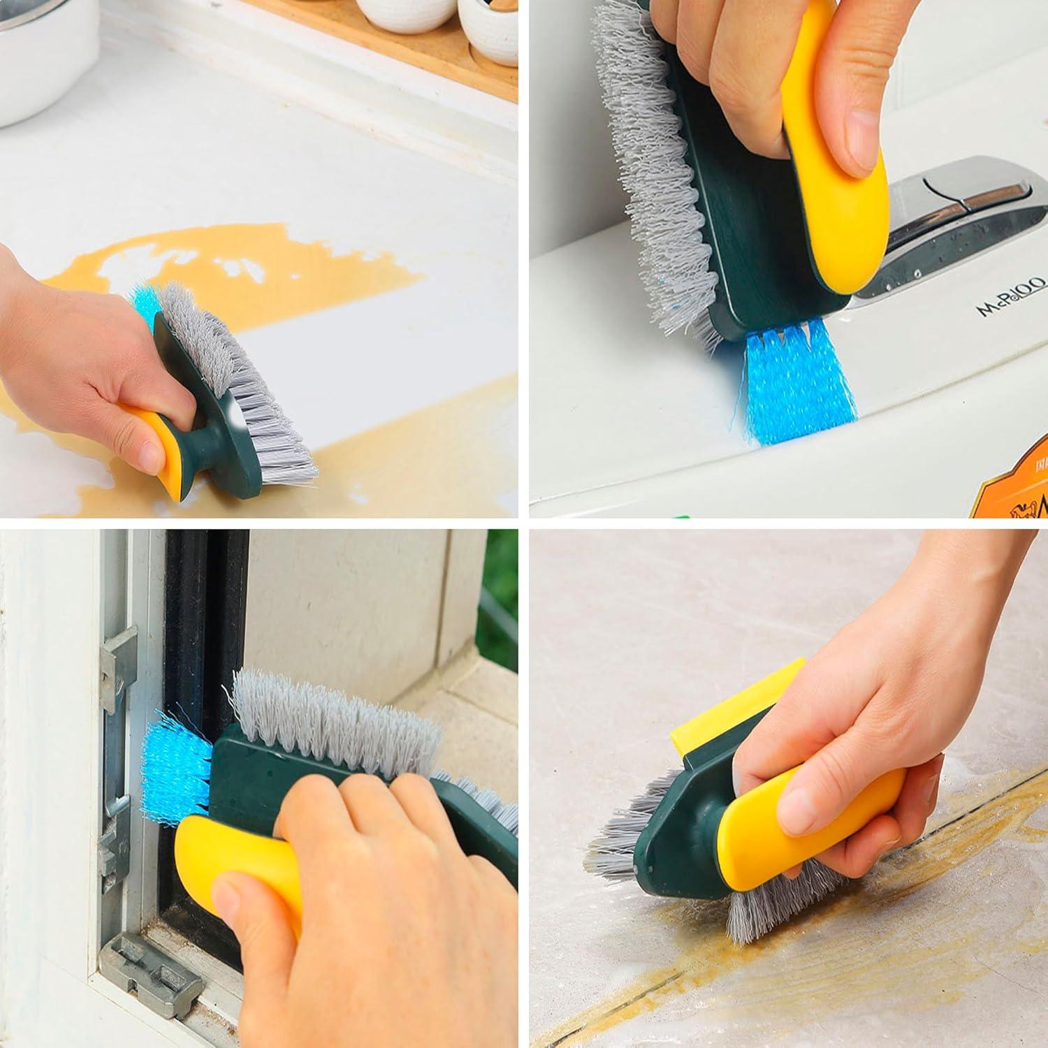 Cepillo Mágico 3 en 1 Genérico con Mango Largo y Raspador