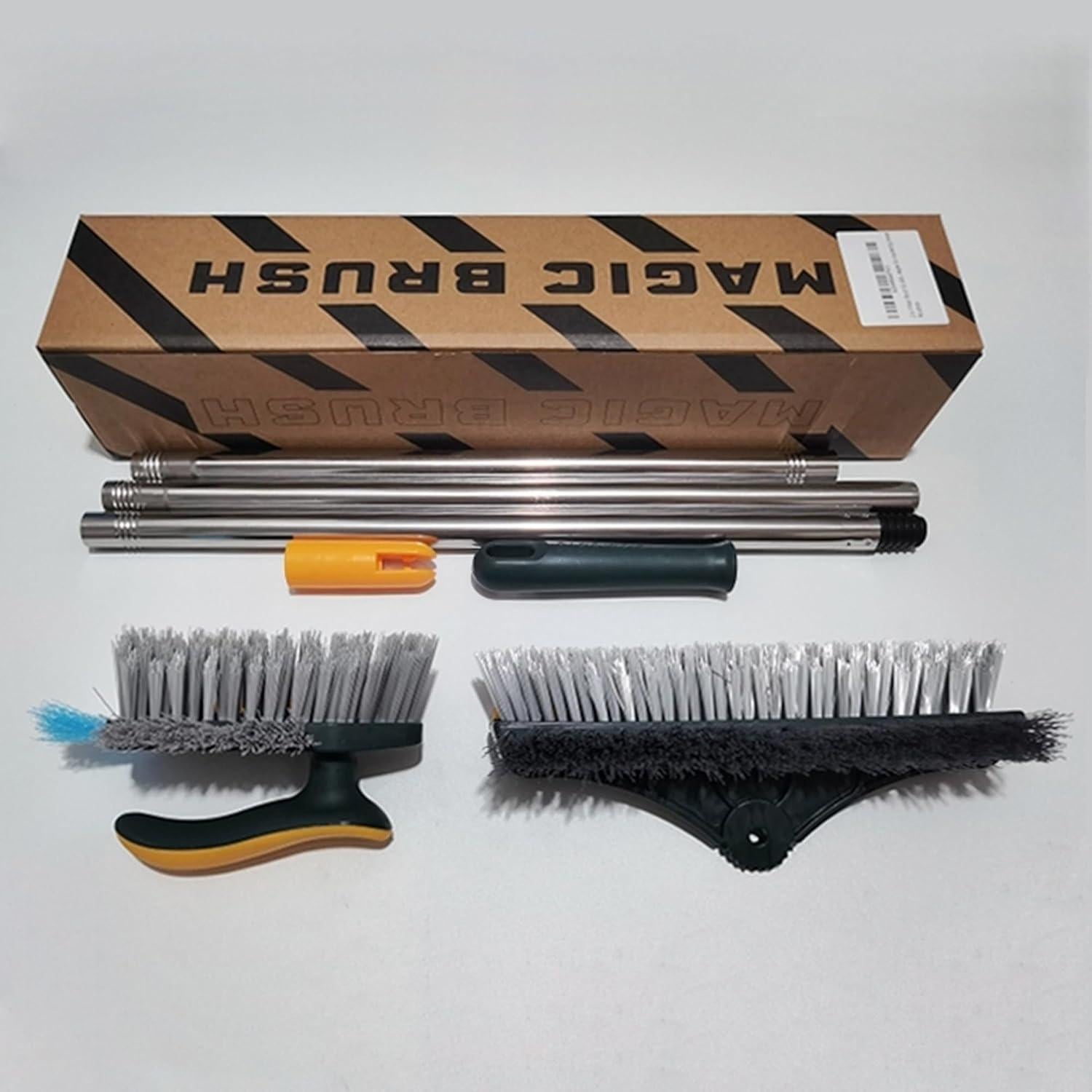 Cepillo Mágico 3 en 1 Genérico con Mango Largo y Raspador