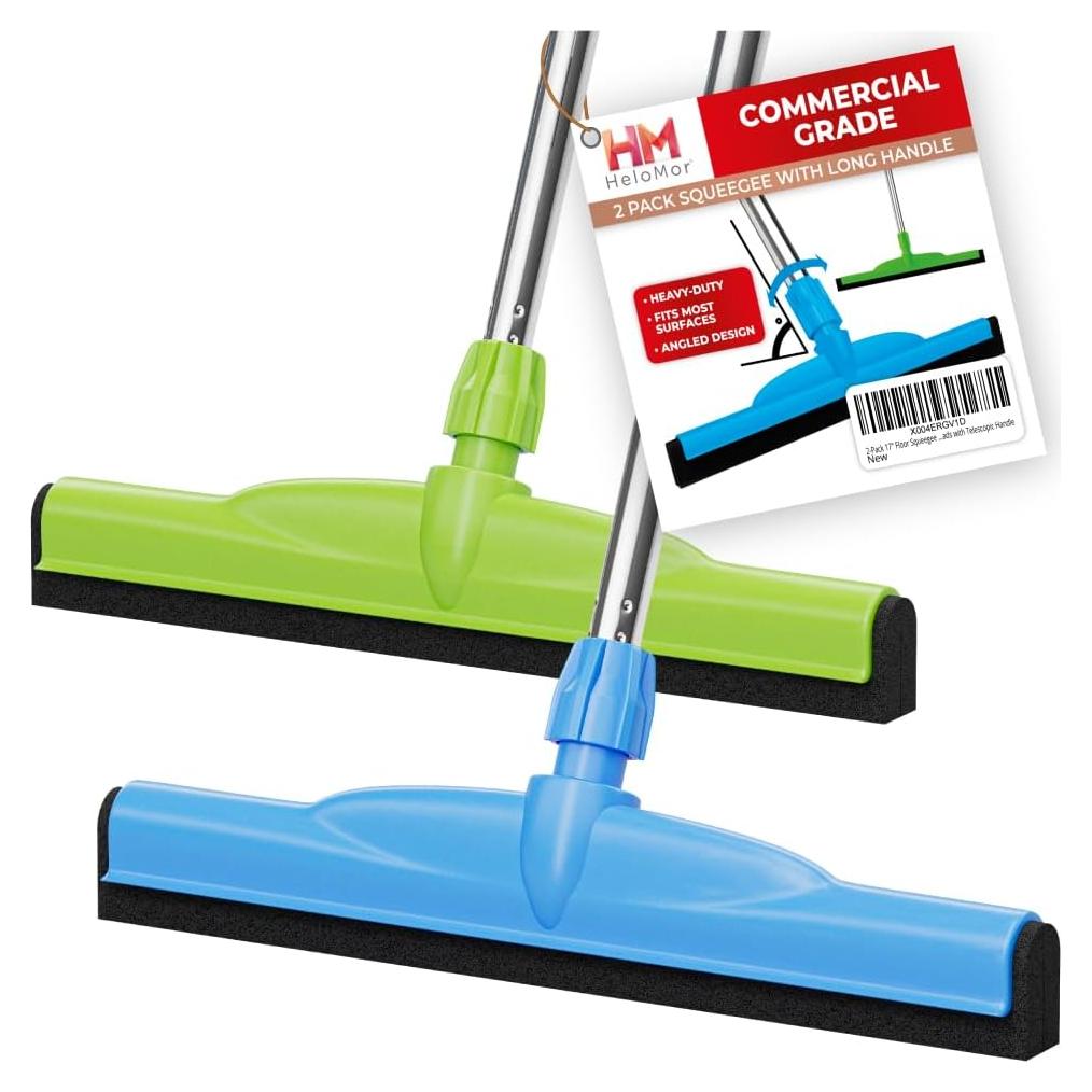 Limpiador de Suelos HeloMor 2 Pcs 43 cm Mango Ajustable