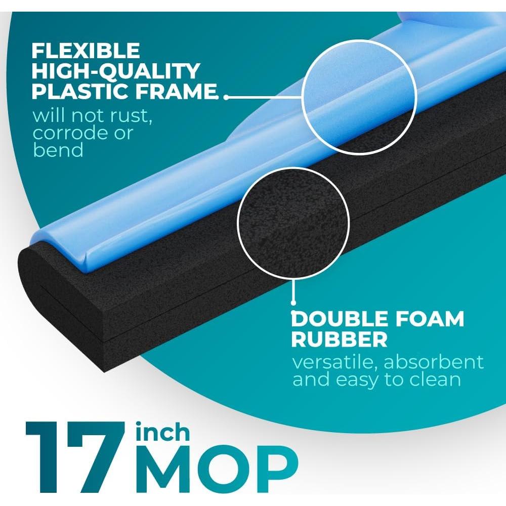 Limpiador de Suelos HeloMor 2 Pcs 43 cm Mango Ajustable