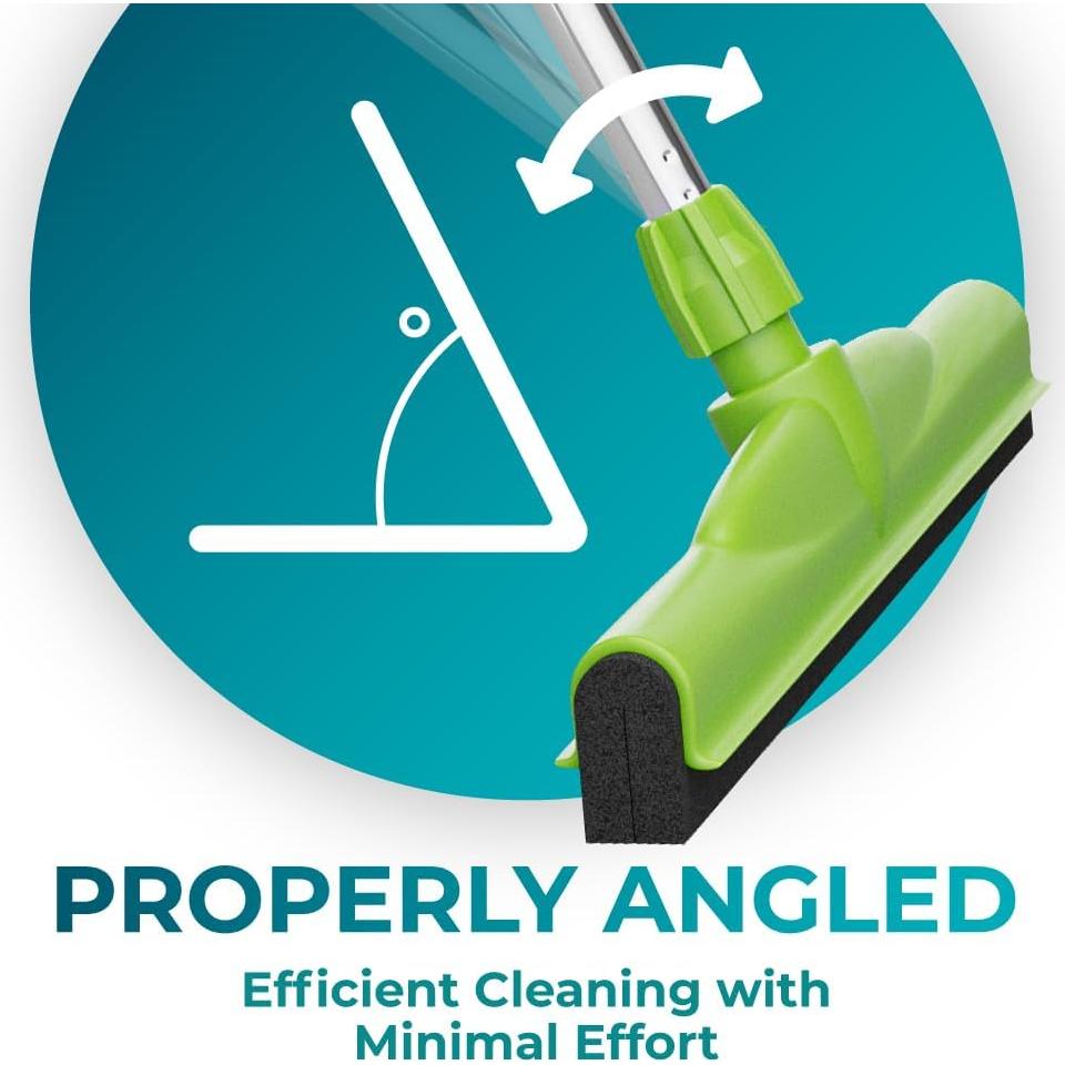 Limpiador de Suelos HeloMor 2 Pcs 43 cm Mango Ajustable