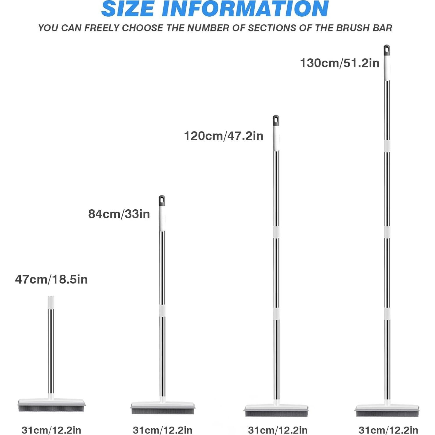 Escoba de Goma QLEANZY con Limpiaparabrisas 130 cm