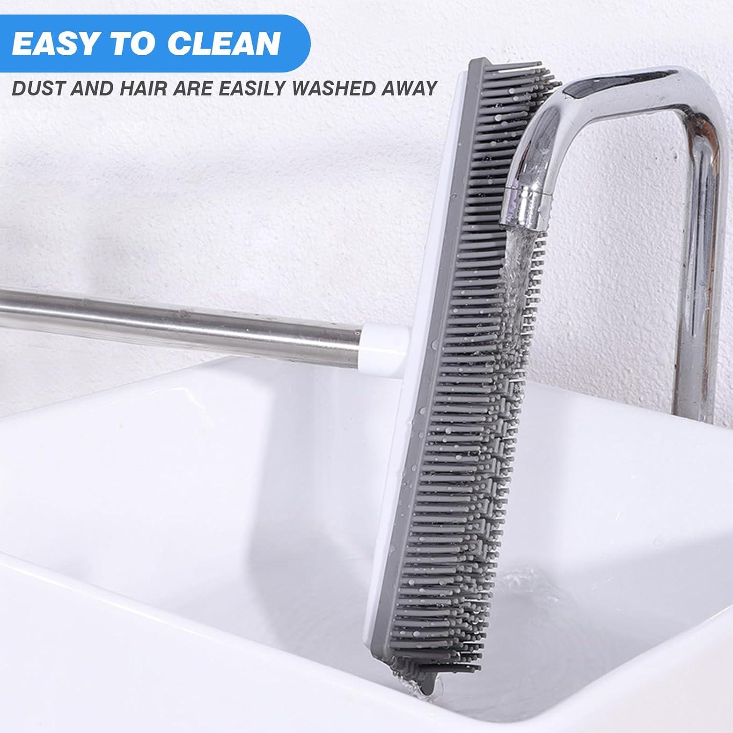 Escoba de Goma QLEANZY con Limpiaparabrisas 130 cm