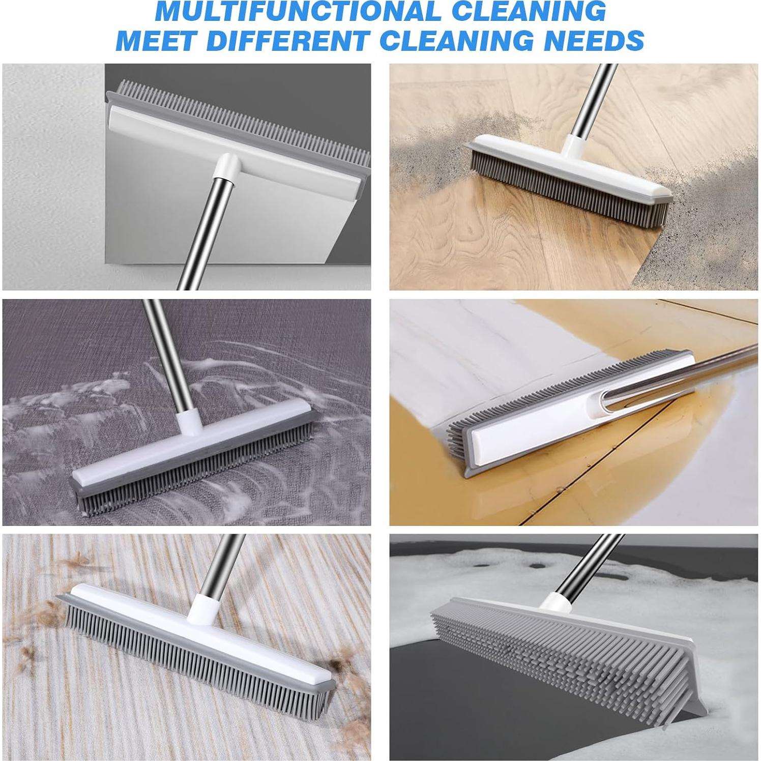 Escoba de Goma QLEANZY con Limpiaparabrisas 130 cm