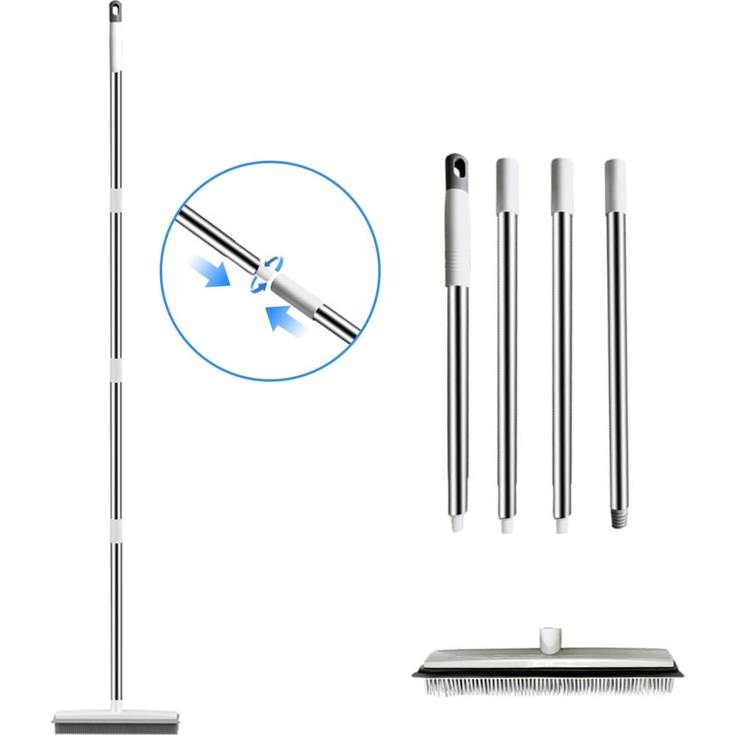 Escoba de Goma QLEANZY con Limpiaparabrisas 130 cm