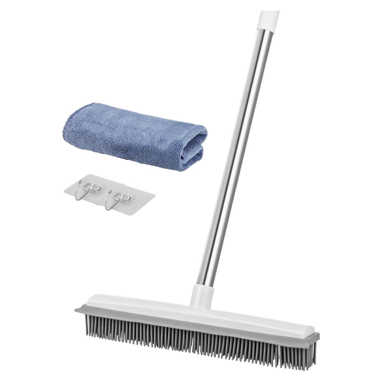 Escoba VEVOR para Pelo de Mascotas, Mango Ajustable 148 cm