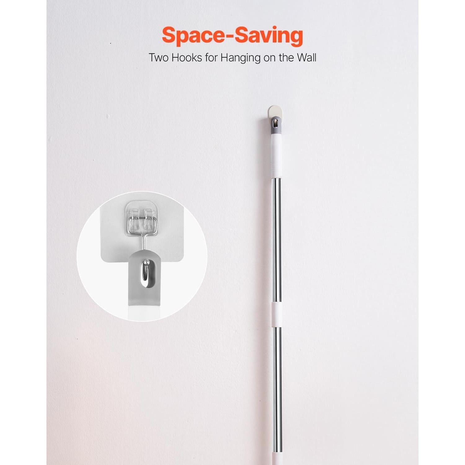 Escoba VEVOR para Pelo de Mascotas, Mango Ajustable 148 cm