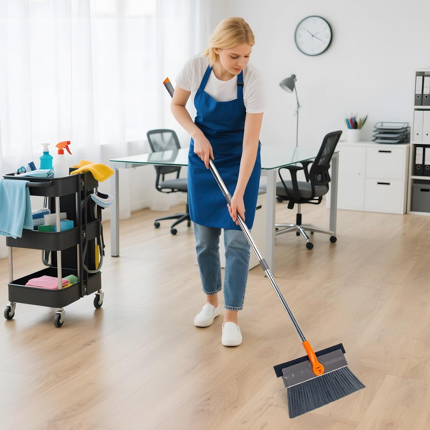 Escoba Interior KeFanta SE-Indoor Broom-01 con Raspador 135 cm