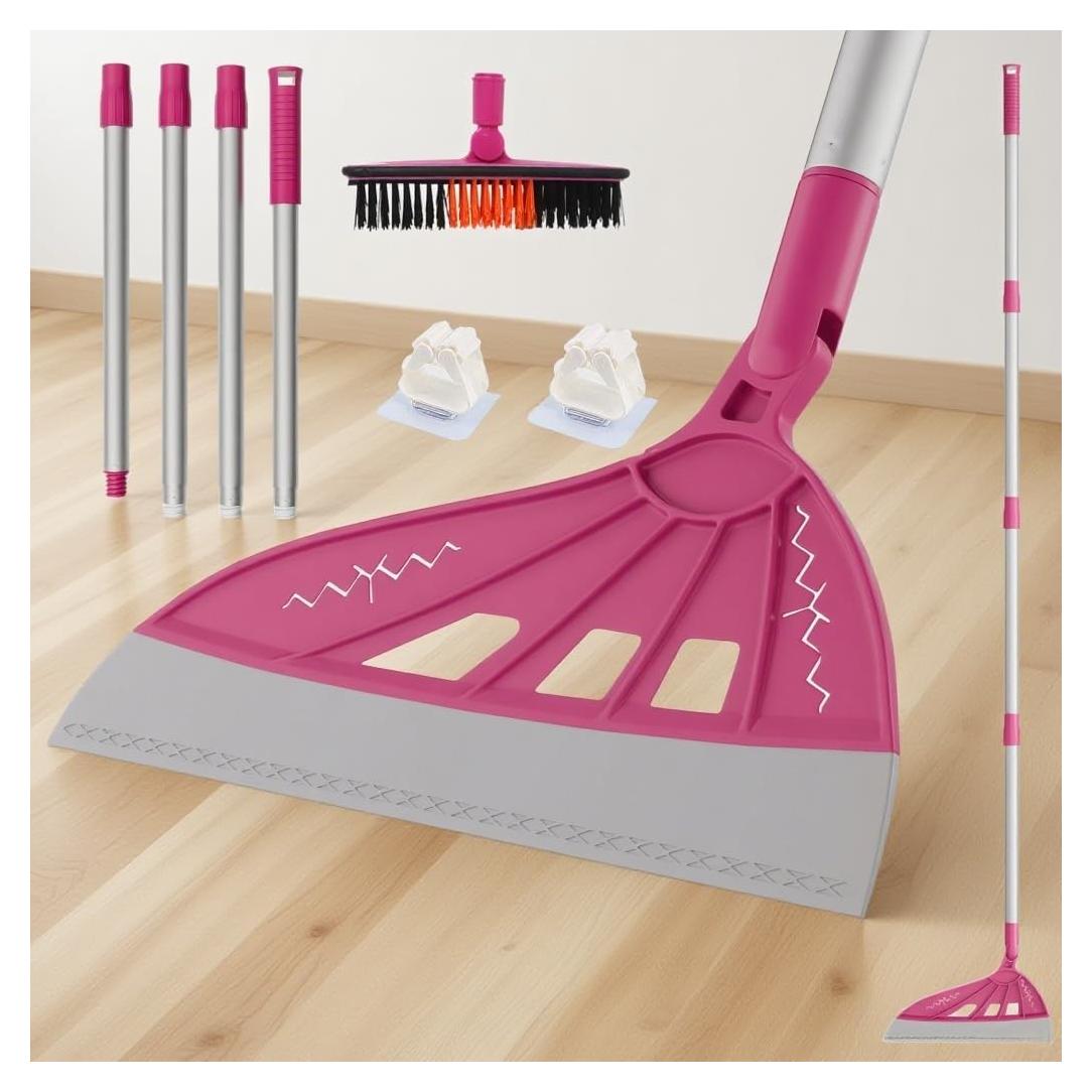 Escoba Raspadora Ajustable Inpack 60 cm Silicona Rosa