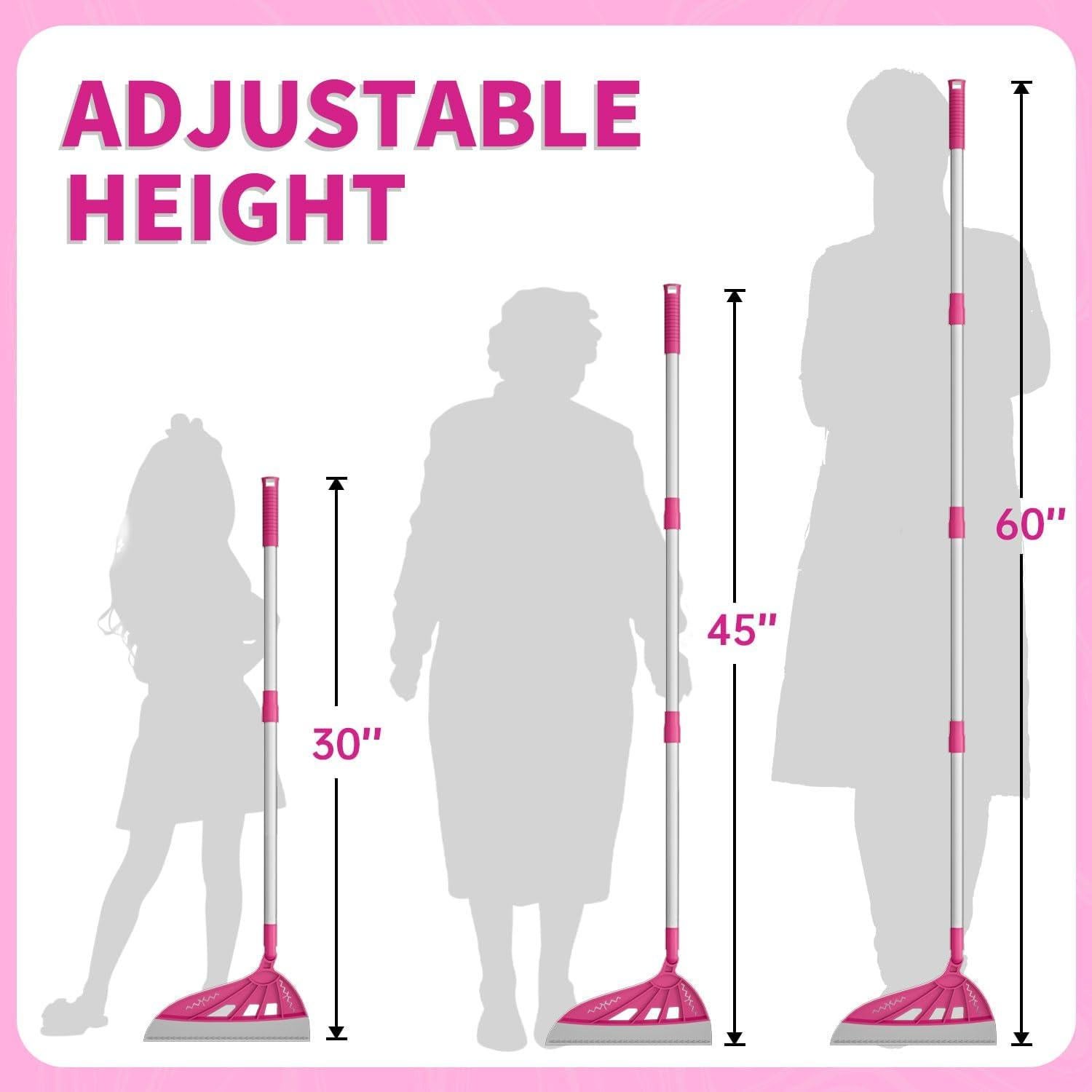 Escoba Raspadora Ajustable Inpack 60 cm Silicona Rosa